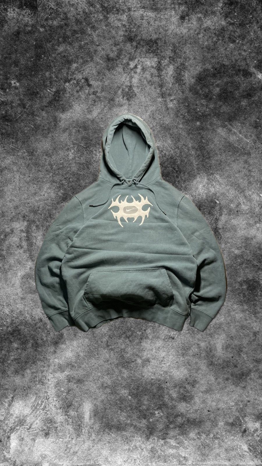 Nike × Vintage ⛩️nike hoodie custom fleece vintage y2k center big logo Size US M / EU 48-50 / 2 - 2 Thumbnail