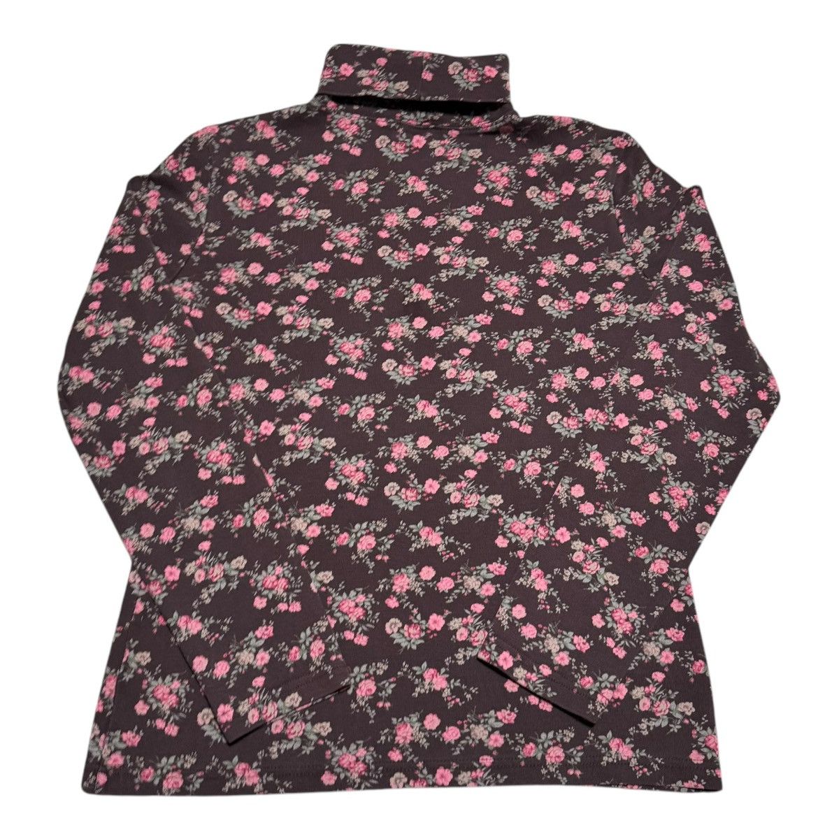 L.L. Bean × Vintage Vintage L.L. Bean Cotton Floral AOP Mock Neck Shirt Womens M Size M / US 6-8 / IT 42-44 - 3 Thumbnail