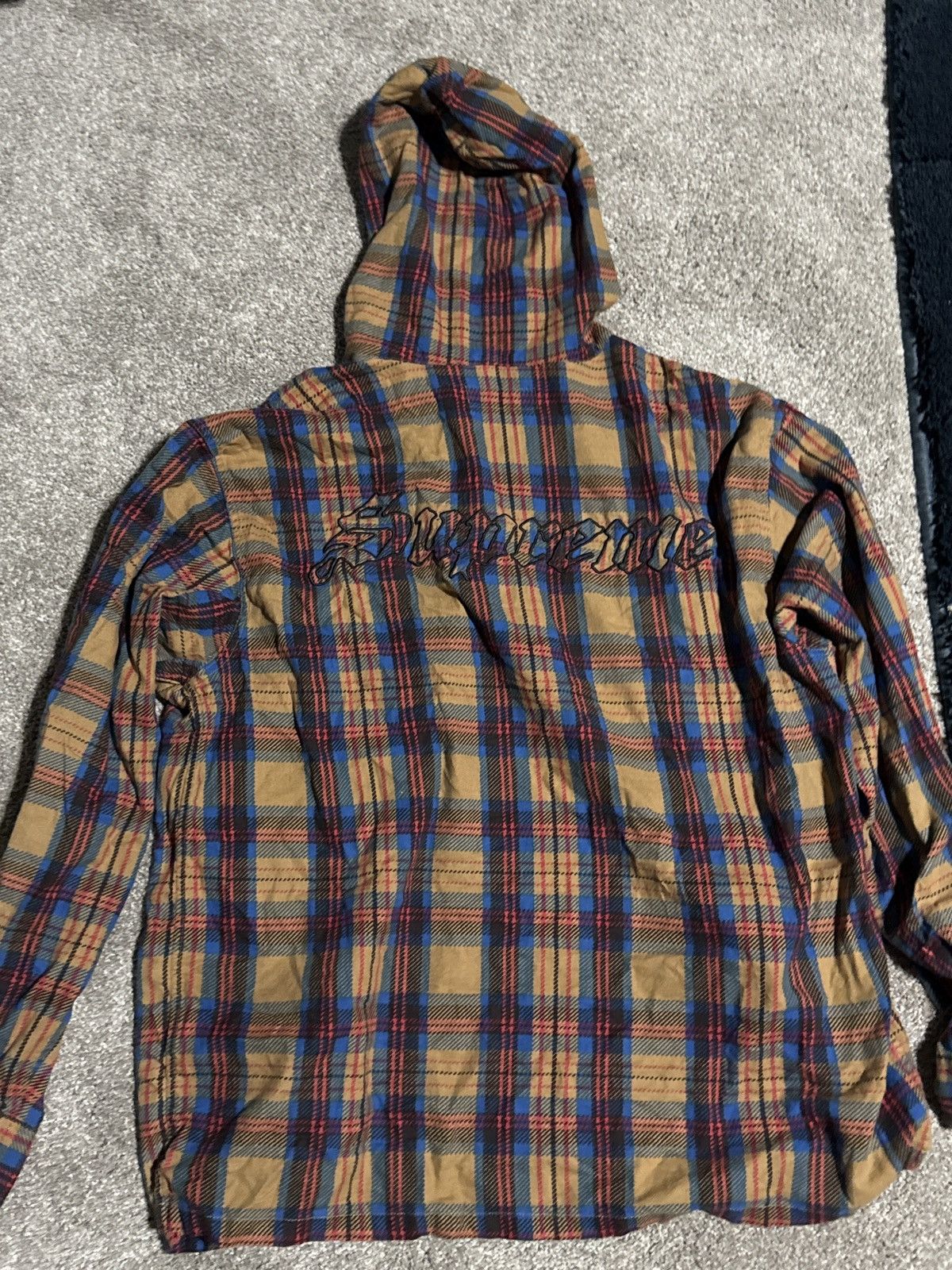 Supreme Supreme Button-up Longsleeve w/ Hood Brown Plaid Large Size US L / EU 52-54 / 3 - 4 Thumbnail