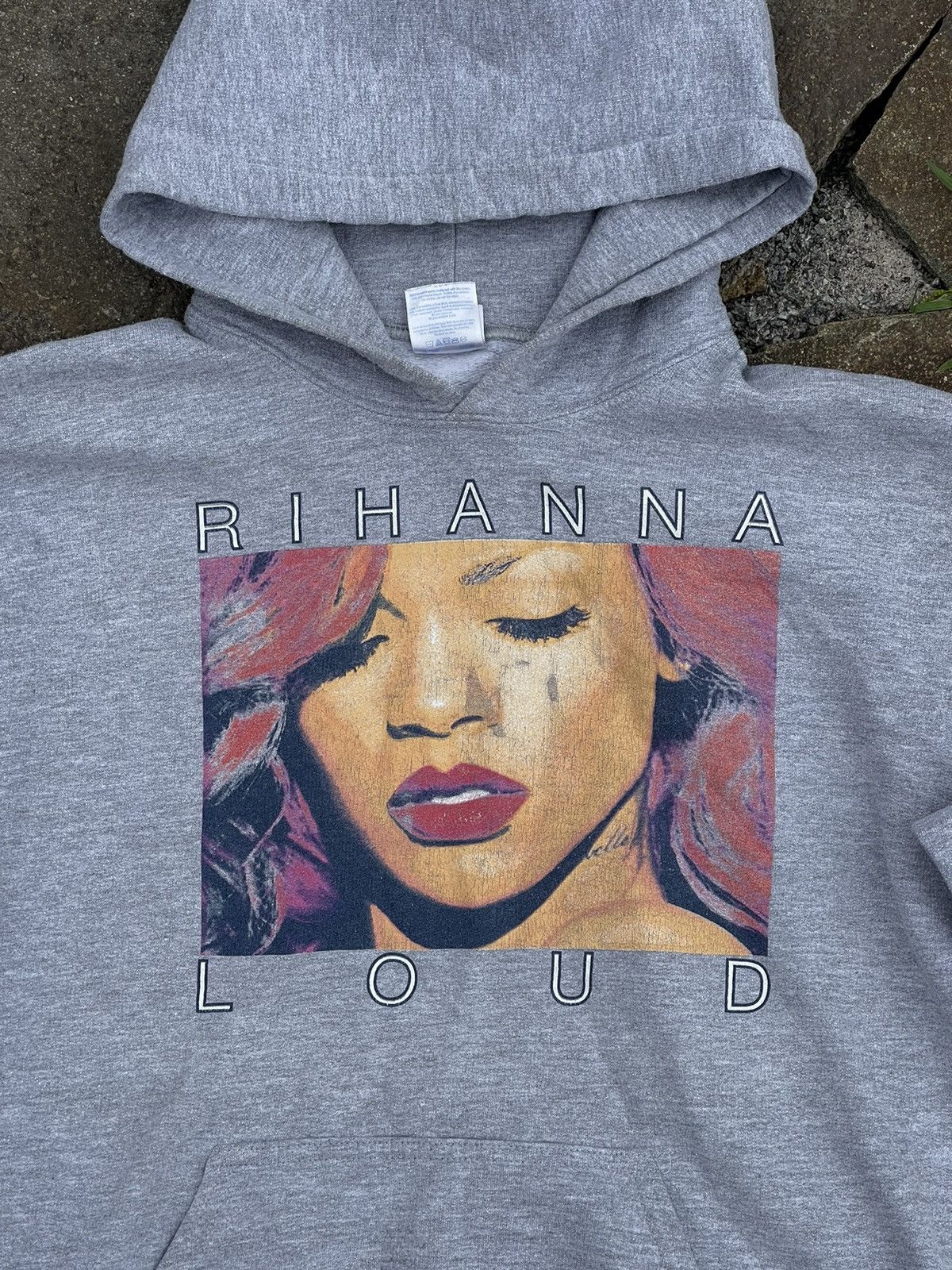 2011 Rihanna loud tour vintage grey hoodie
