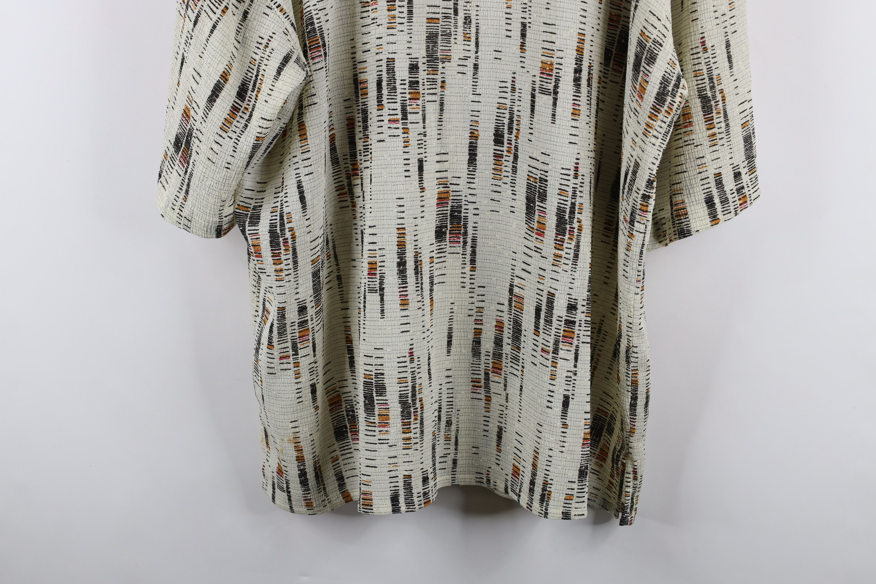 Vintage Vintage 90s Streetwear Hemp Blend Knit Baggy Button Shirt Size US XL / EU 56 / 4 - 10 Thumbnail