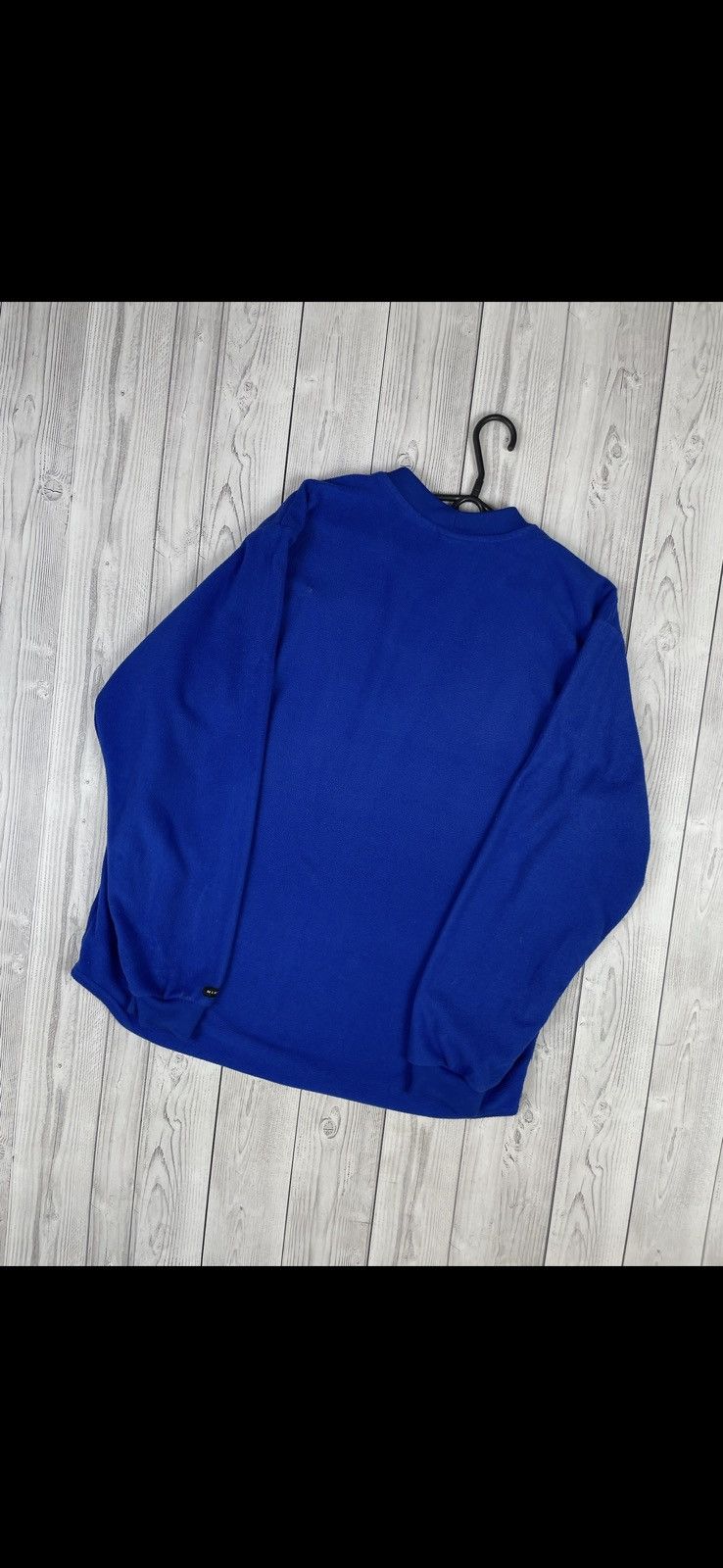 Nike Vintage nike Fleece sweatshirt blue rare logo size M Size US M / EU 48-50 / 2 - 2 Thumbnail