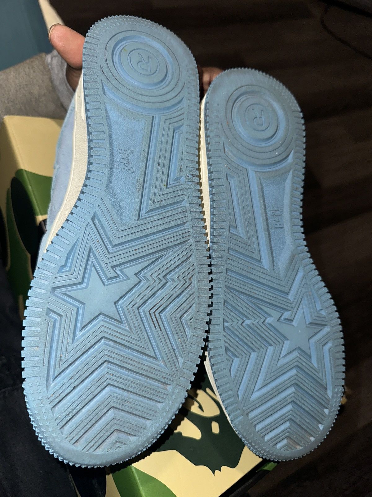 Bape Bapestas Light blue suede Size US 9.5 / EU 42-43 - 7 Thumbnail
