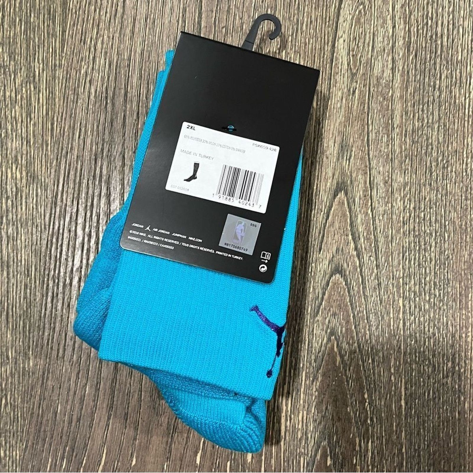 Nike NWT Nike NBA Authentics JumpMan Basketball Socks 2XL 15-18 Size ONE SIZE - 3 Thumbnail