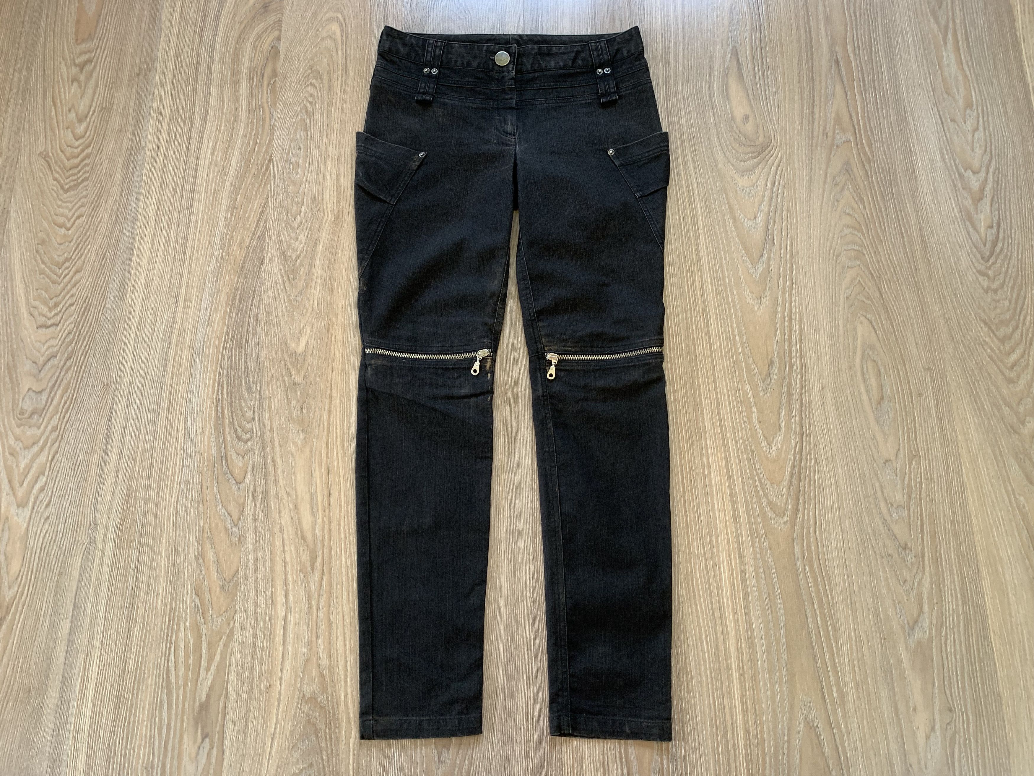 Designer × Handmade Designer Iryna Duch Women’s Handmade Zip Beads Jeans Size 30" / US 8 / IT 44 - 2 Thumbnail