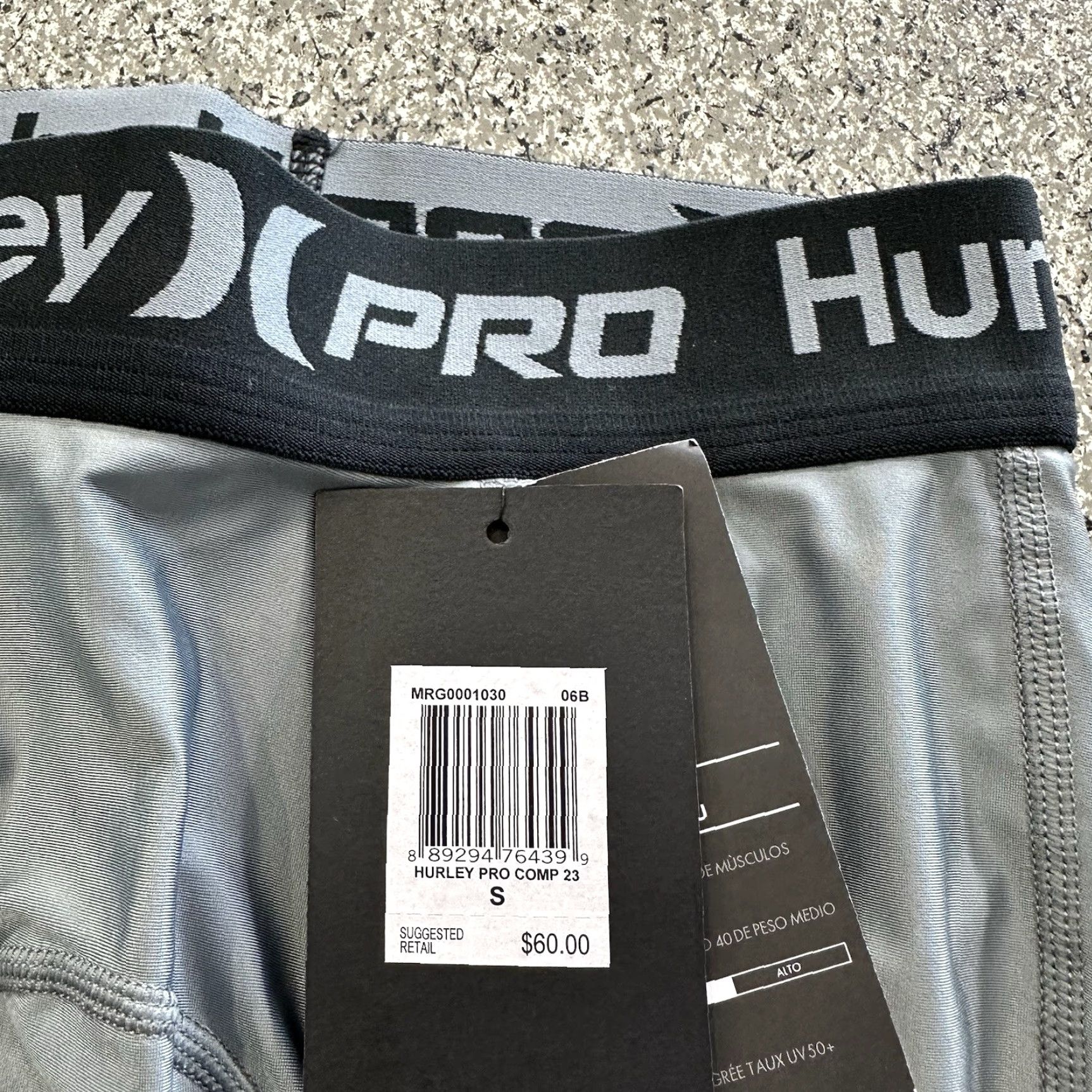 Hurley Hurley Pro 23” Compression Surf Tights Shorts Mens Size S 50+ UPF 2 Pack Size US 29 - 6 Thumbnail