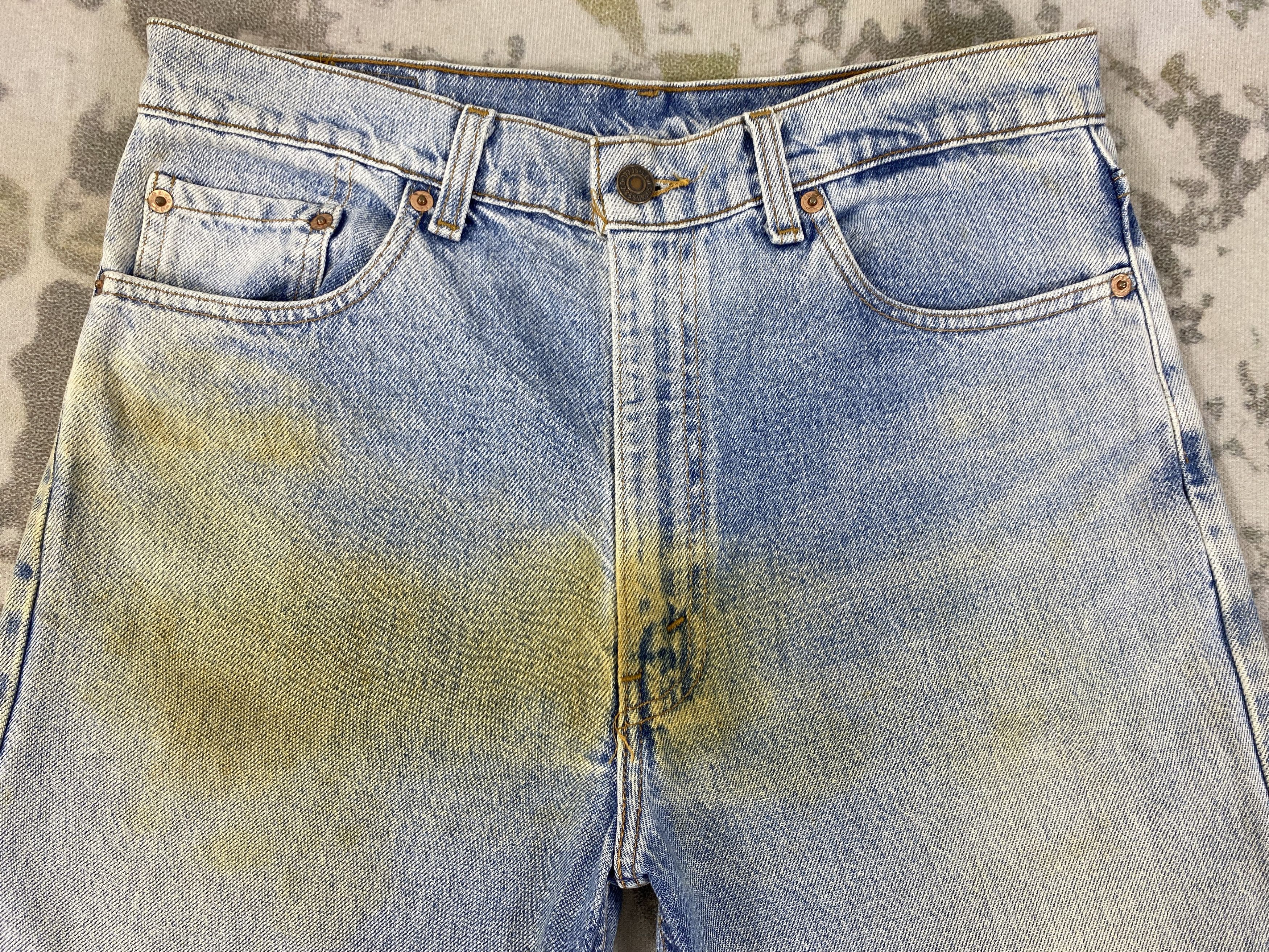 Levi's 90’s Distressed Blue Vintage Levi's 610 USA 33x29.5 JN866 Size US 33 - 3 Thumbnail