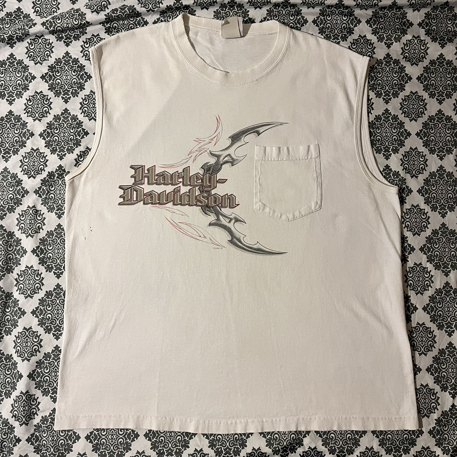 Harley Davidson VTG 00s Harley-Davidson Myrtle Beach South Carolina Tank Size US XL / EU 56 / 4 - 2 Thumbnail
