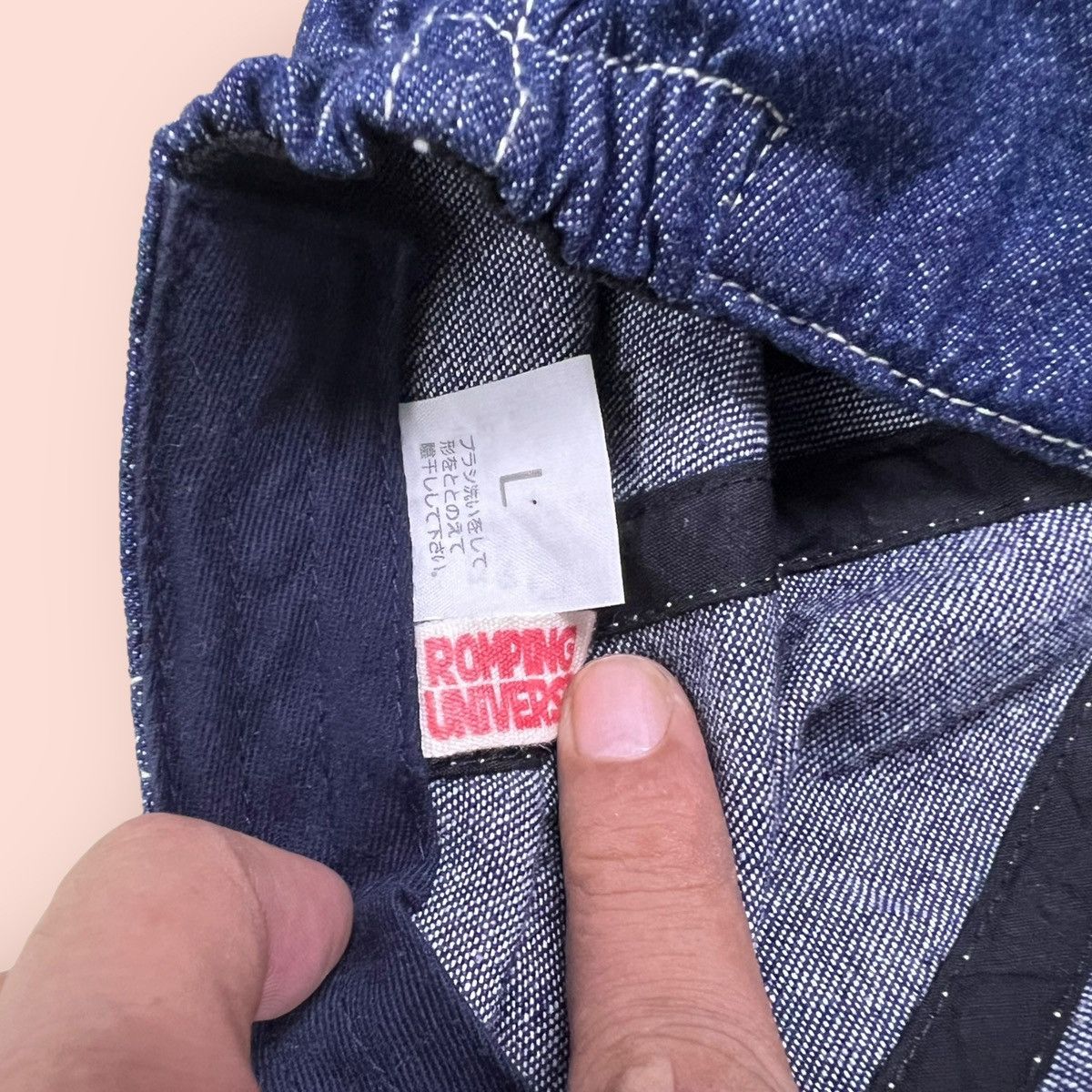 Japanese Brand RARE ROMPING UNIVERSE DENIM BARETTA Size ONE SIZE - 13 Thumbnail