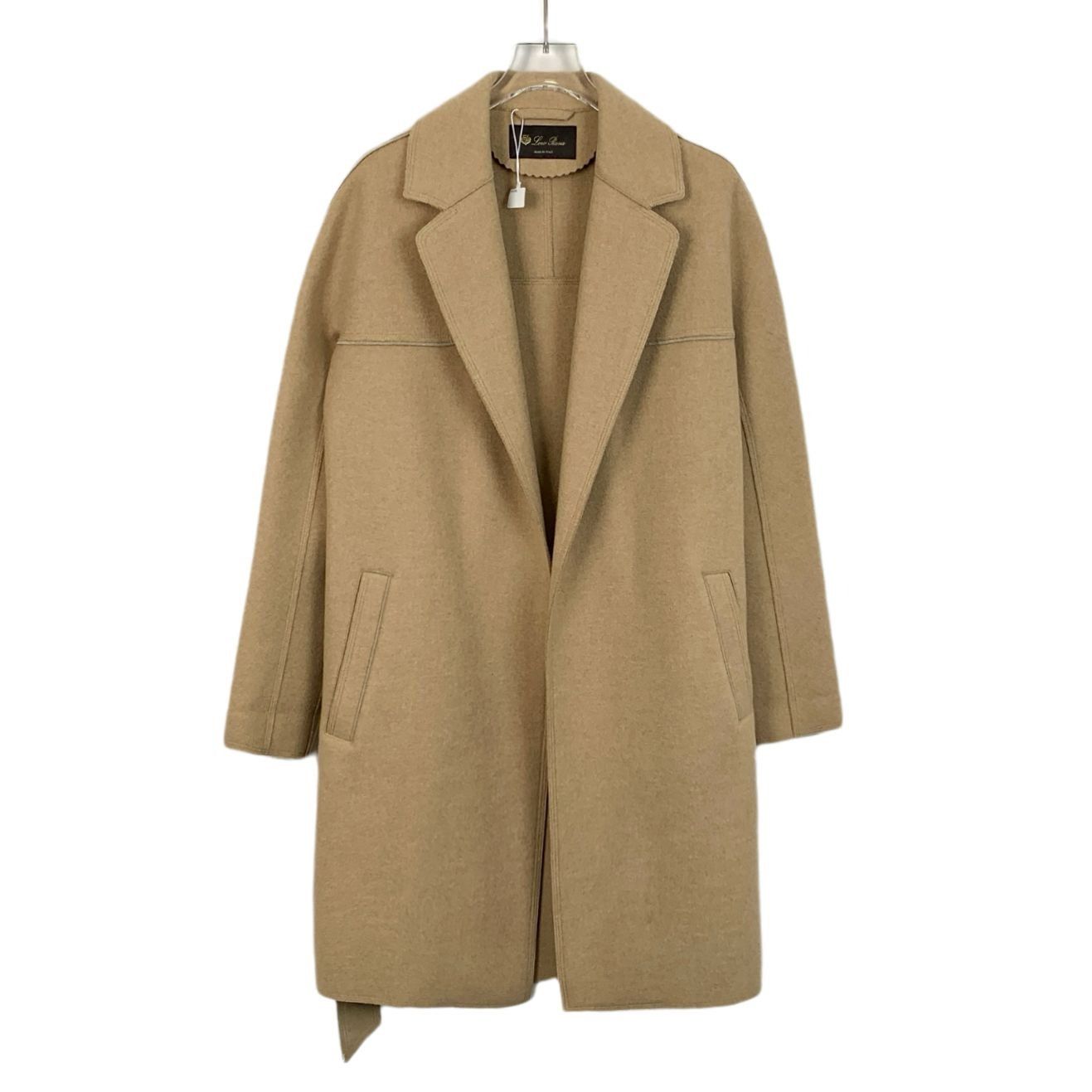 Loro Piana Loro Piana Womens Camel Wool Blend Belted Coat Made In Italy Size S / US 4 / IT 40 - 1 Thumbnail