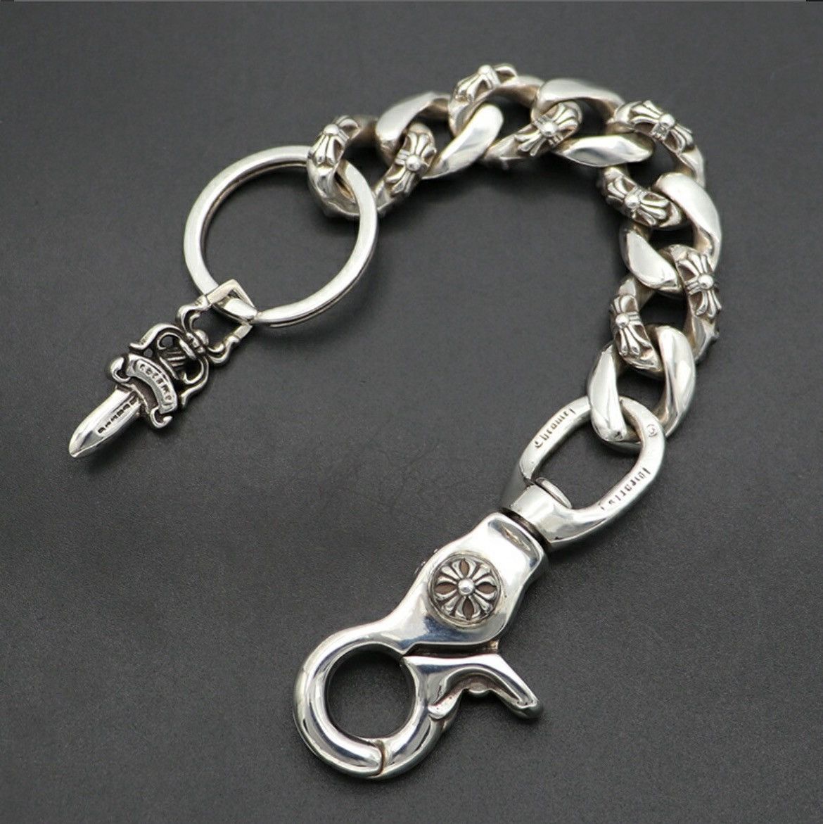 Chrome Hearts Chrome Hearts Dagger Split Key Chain | Grailed