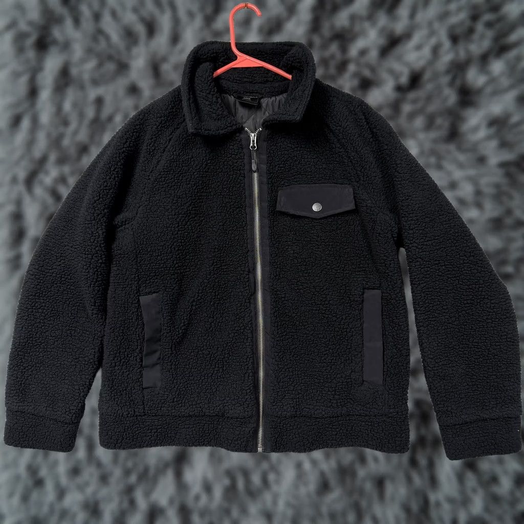 Vintage 32 Degrees Heat Bomber Jacket M Sherpa Fleece Full Zip Thermal Black Mens Casual Winter Size US M / EU 48-50 / 2 - 1 Thumbnail