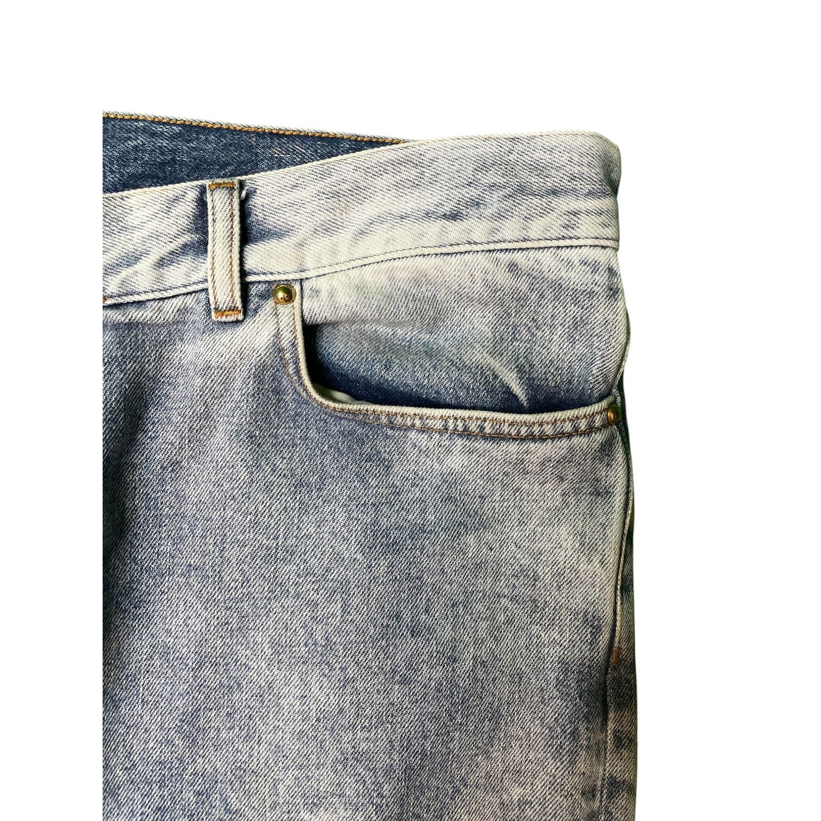 Louis Vuitton LV Plain Denim Light Wash Blue Jeans Size US 36 / EU 52 - 3 Thumbnail