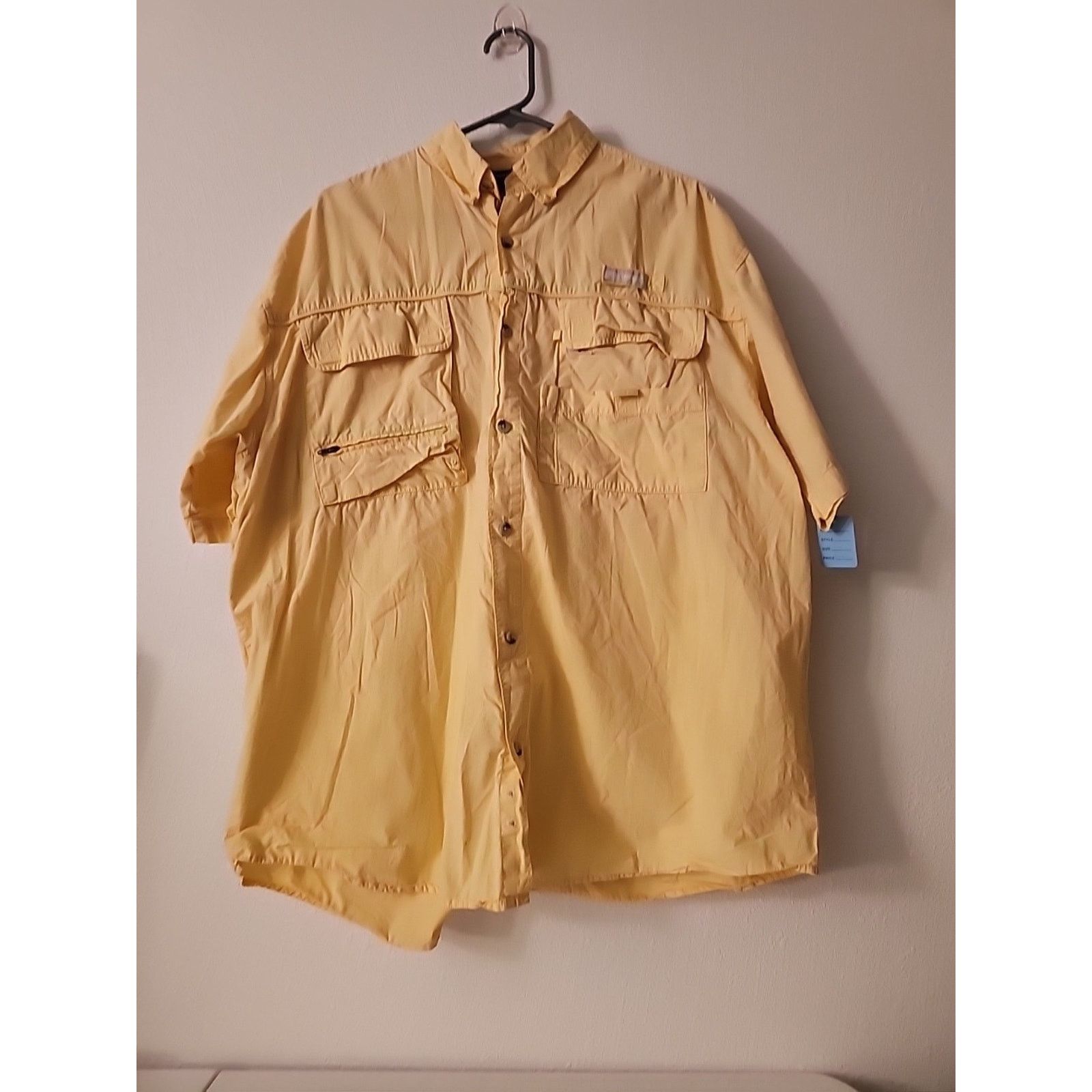 Reel Legends Reel Legends Shadester Short Sleeve Shirt Yellow Men's Sz L Size US L / EU 52-54 / 3 - 1 Thumbnail