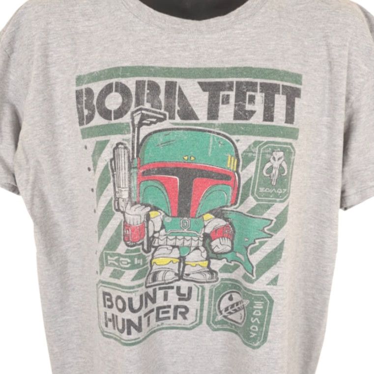Star Wars Star Wars T Shirt Mens Size XL Gray Boba Fett Bounty Hunter Pop! Tee Size US XL / EU 56 / 4 - 2 Thumbnail