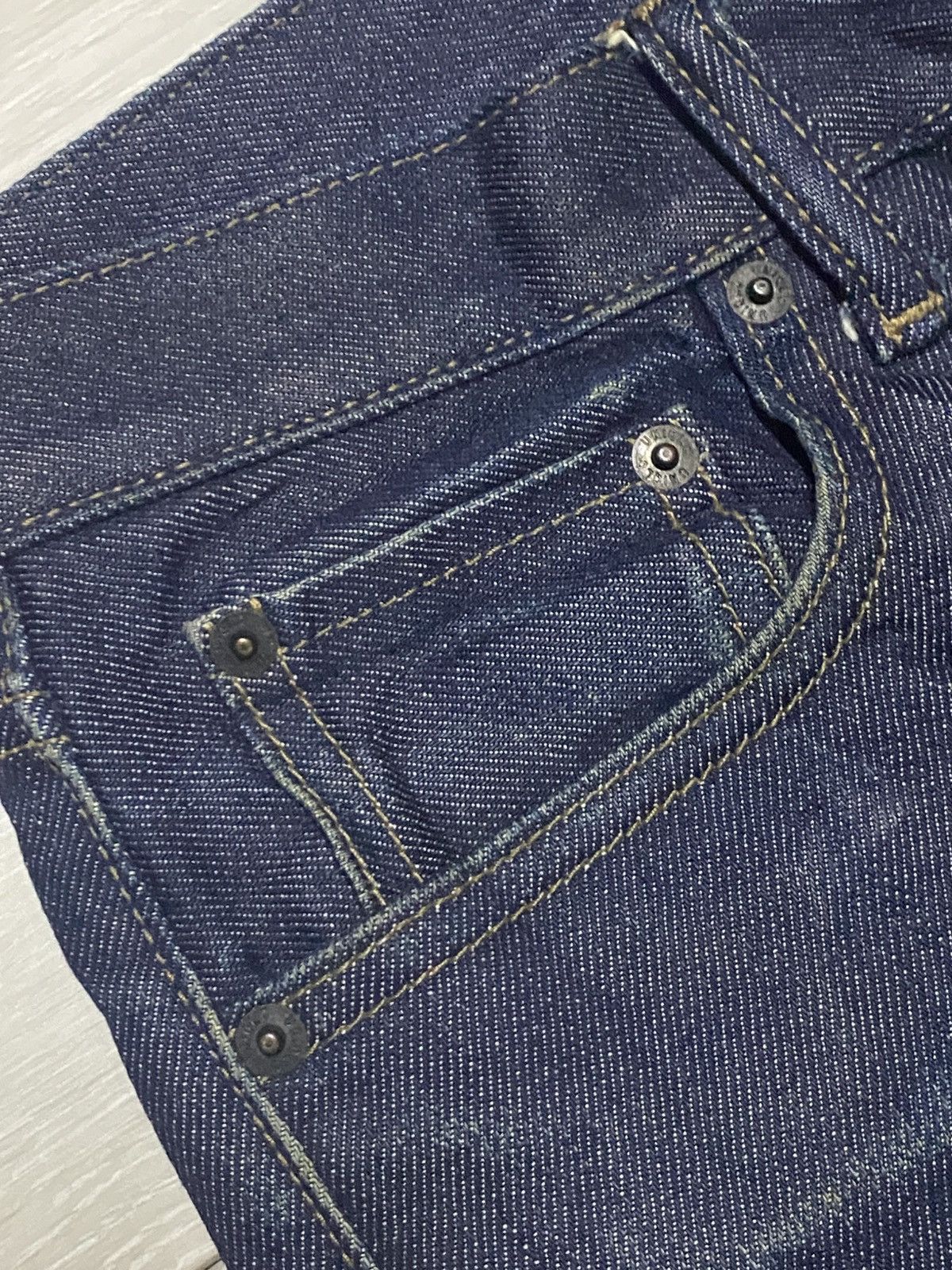 Undercover × Uniqlo Vintage Uniqlo Blue Wash Distressed Repair Skinny Jeans Size US 32 / EU 48 - 7 Thumbnail
