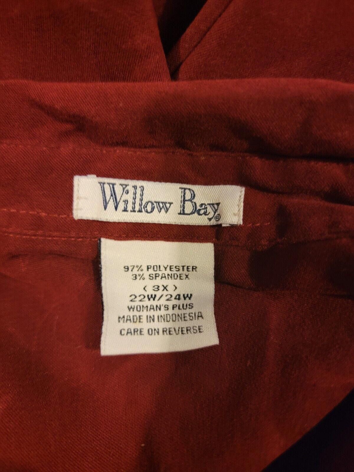 Designer Vintage Womens Blouse Flowers Willow Bay Plus Size 22w 24w Size 3XL / US 20-22 - 5 Thumbnail