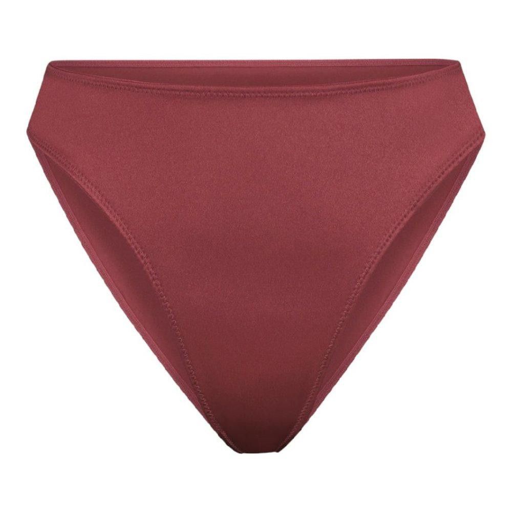 Designer CT1463 SKIMS STRETCH SATIN BIKINI BERRY XXS Size ONE SIZE - 1 Thumbnail