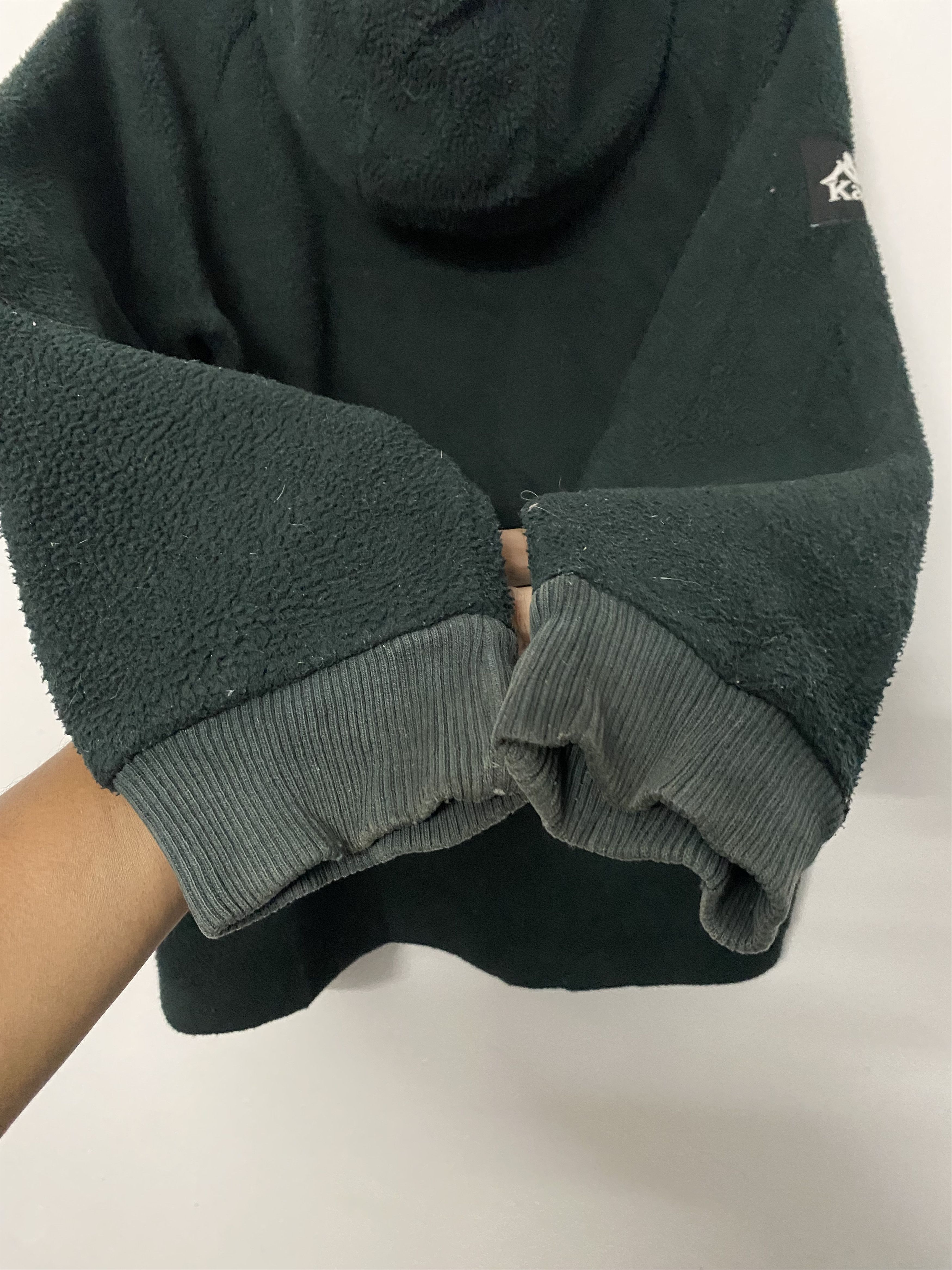 Kappa Vintage Kappa Deep Green Fleece Pullover Hoodie Medium Size US M / EU 48-50 / 2 - 8 Thumbnail