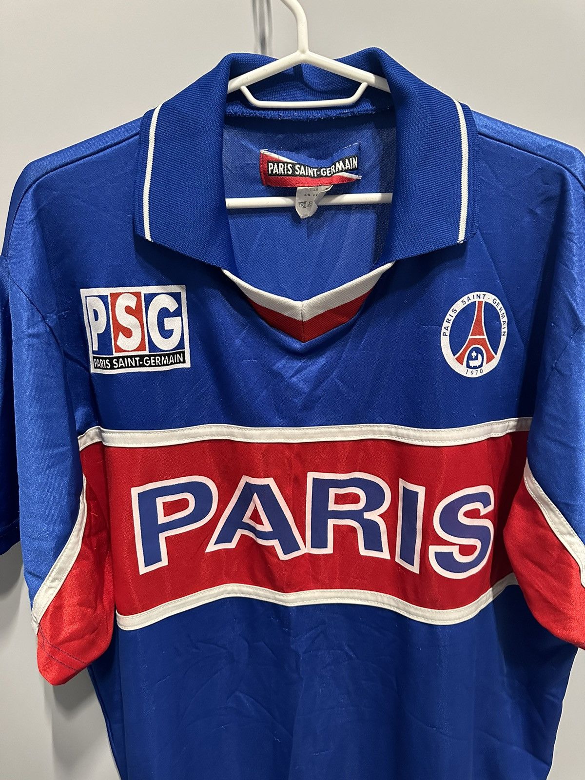 Nike Vintage 90s Jersey PSG Soccer Shirt Y2K Block Core Size US XL / EU 56 / 4 - 3 Thumbnail