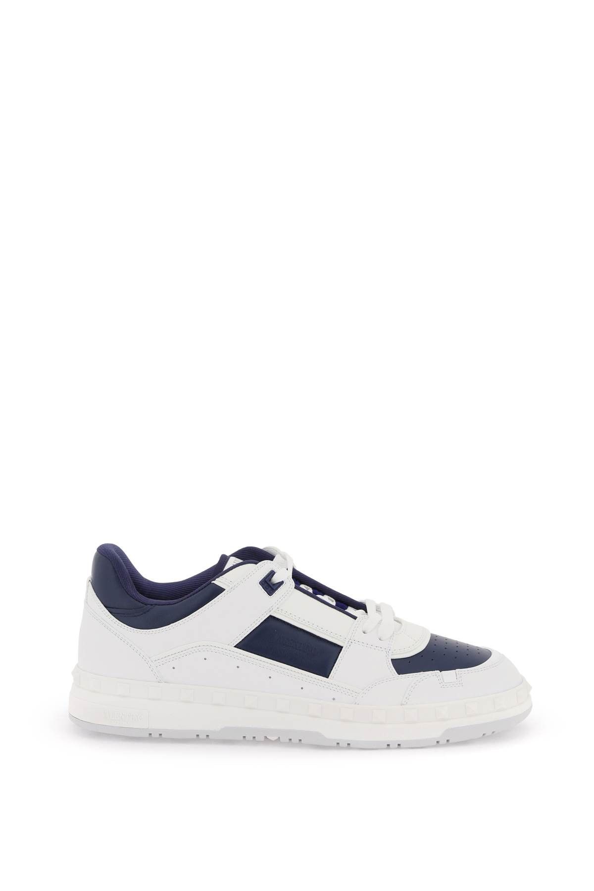 image of Valentino Garavani Freedots Low-Top Sneakers in Bianco Worker, Men's (Size 12)
