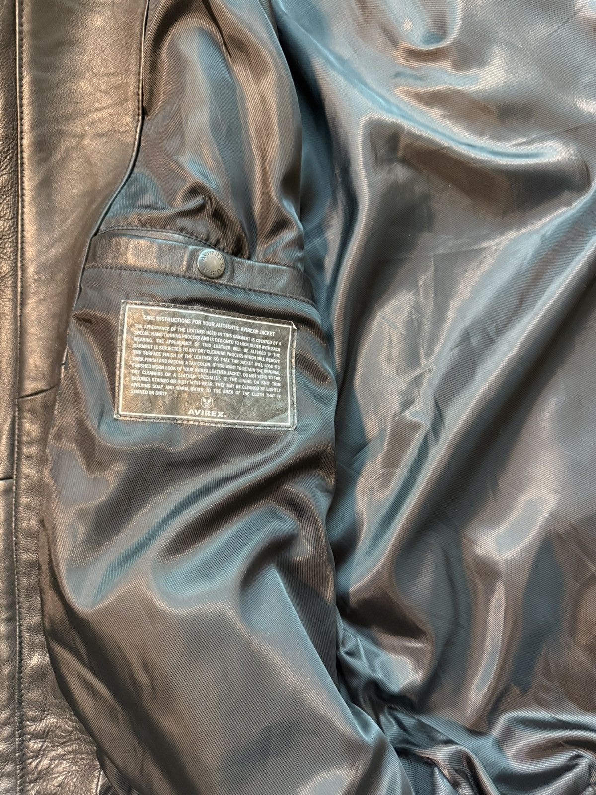 Avirex Avirex Icon Leather Jacket Size US L / EU 52-54 / 3 - 3 Thumbnail