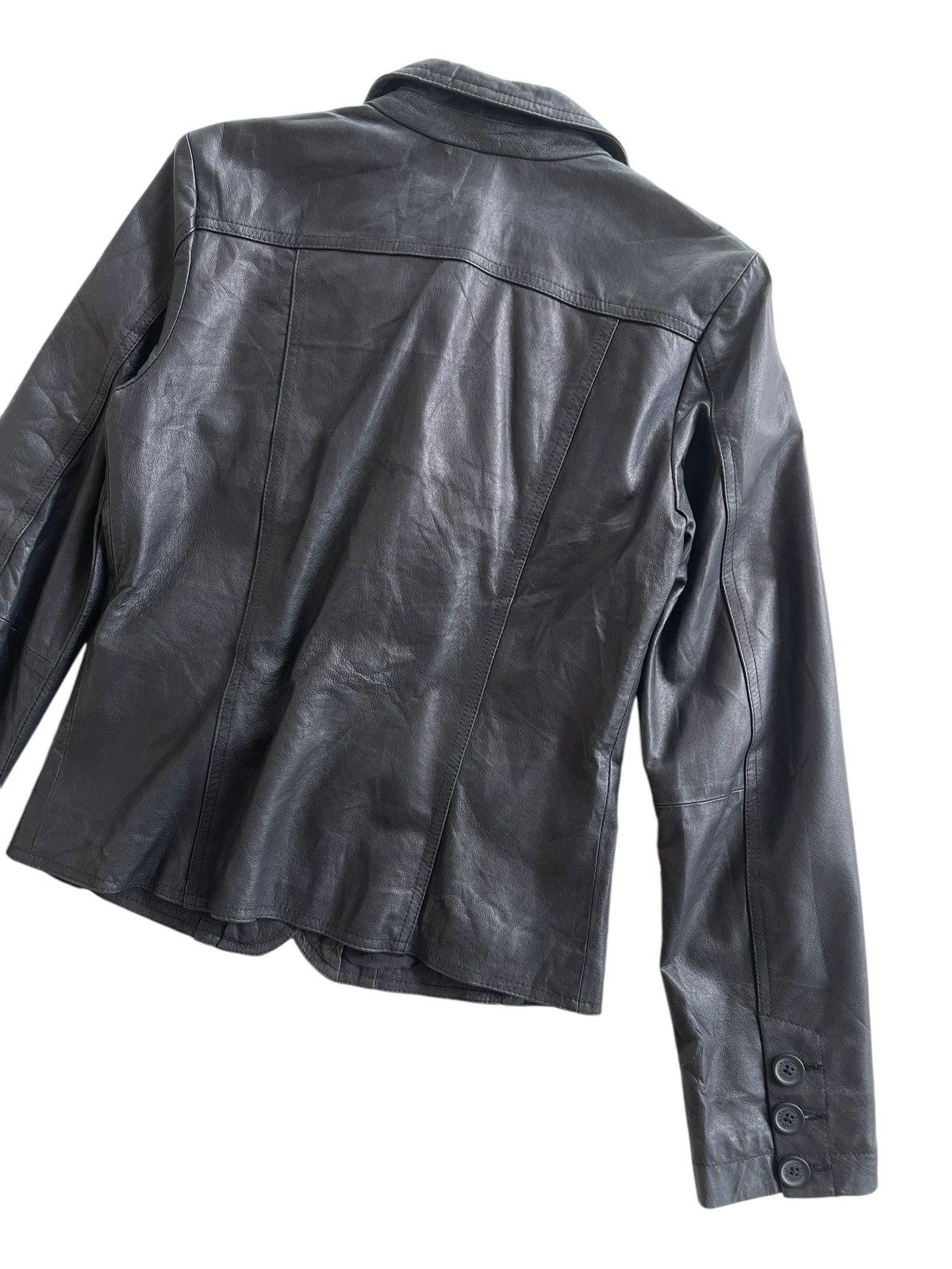 Japanese Brand Vintage Naf Naf Cuir Leather Jacket Size S / US 4 / IT 40 - 8 Thumbnail