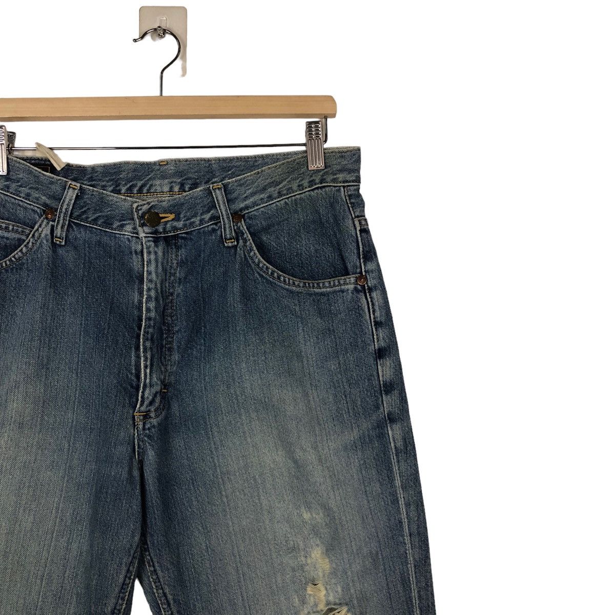 Japanese Brand 🔥Vintage Lee Rider Denim Jeans Union Made Size US 32 / EU 48 - 6 Thumbnail