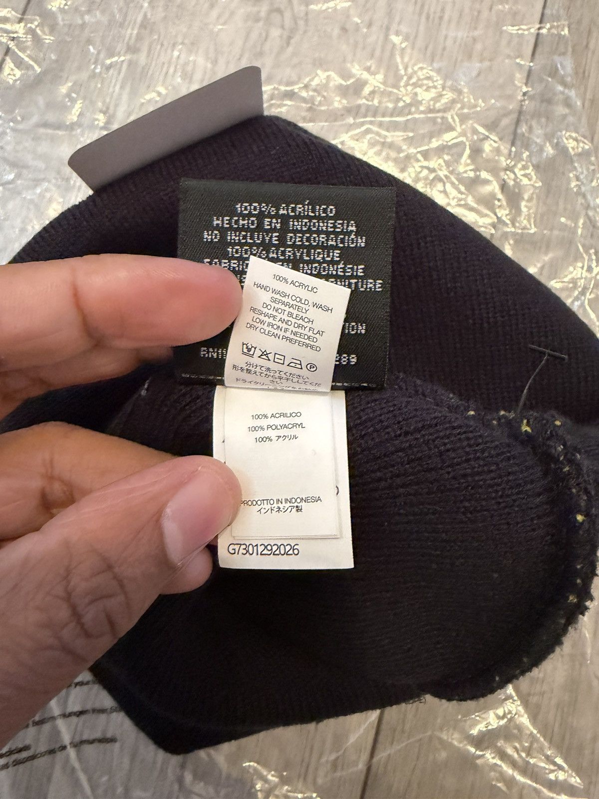 Supreme Supreme SS26 New Era Cursive Beanie Dark Navy Size ONE SIZE - 9 Thumbnail