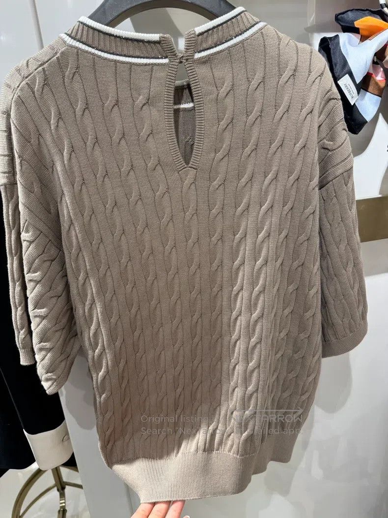 Brunello Cucinelli Brunello Cucinelli Knitted Short-sleeve Size M / US 6-8 / IT 42-44 - 9 Thumbnail