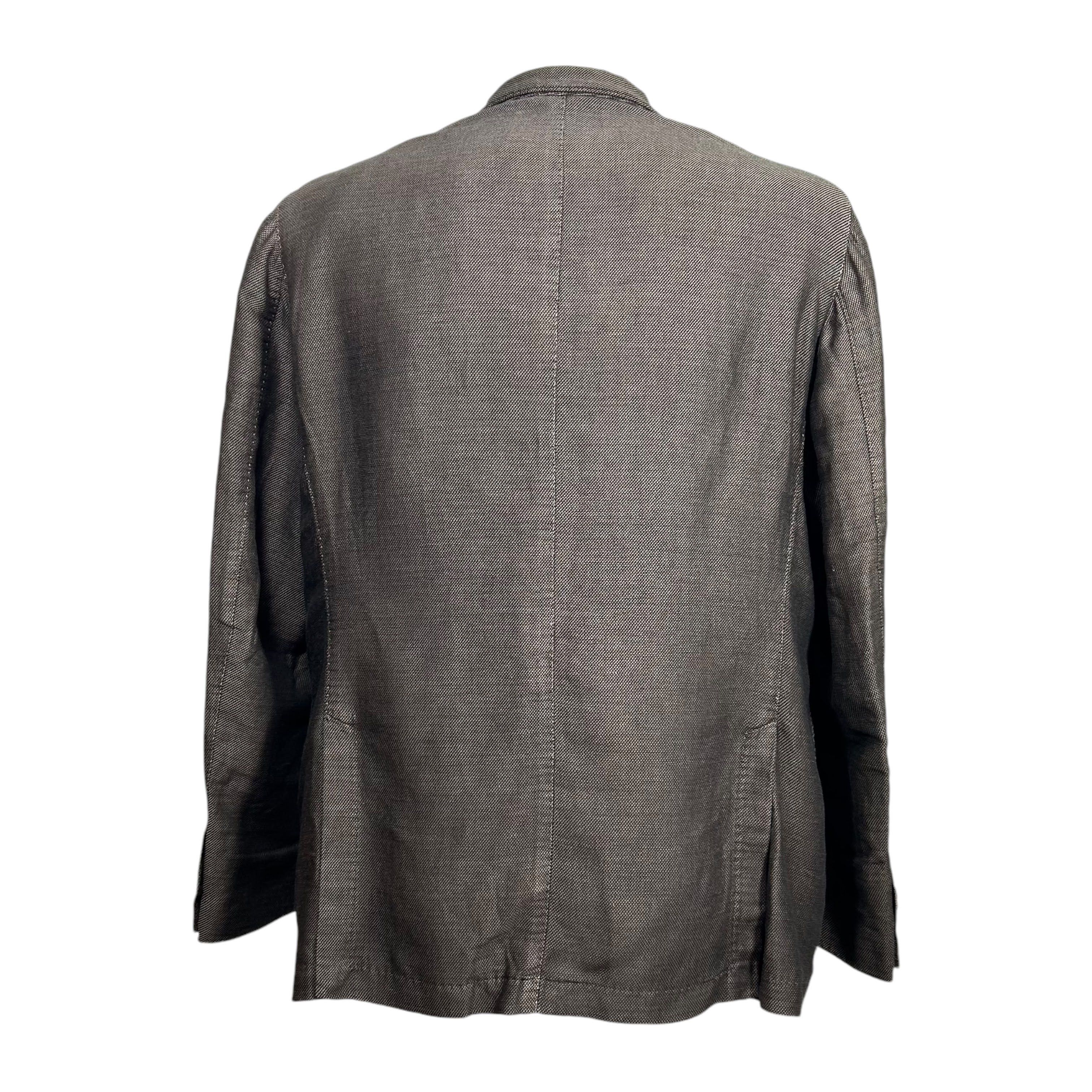 L.B.M. 1911 × Luigi Bianchi LBM 1911 Brown Linen Cotton Blazer Jacket Sport Coat 54 Size 44R - 2 Thumbnail
