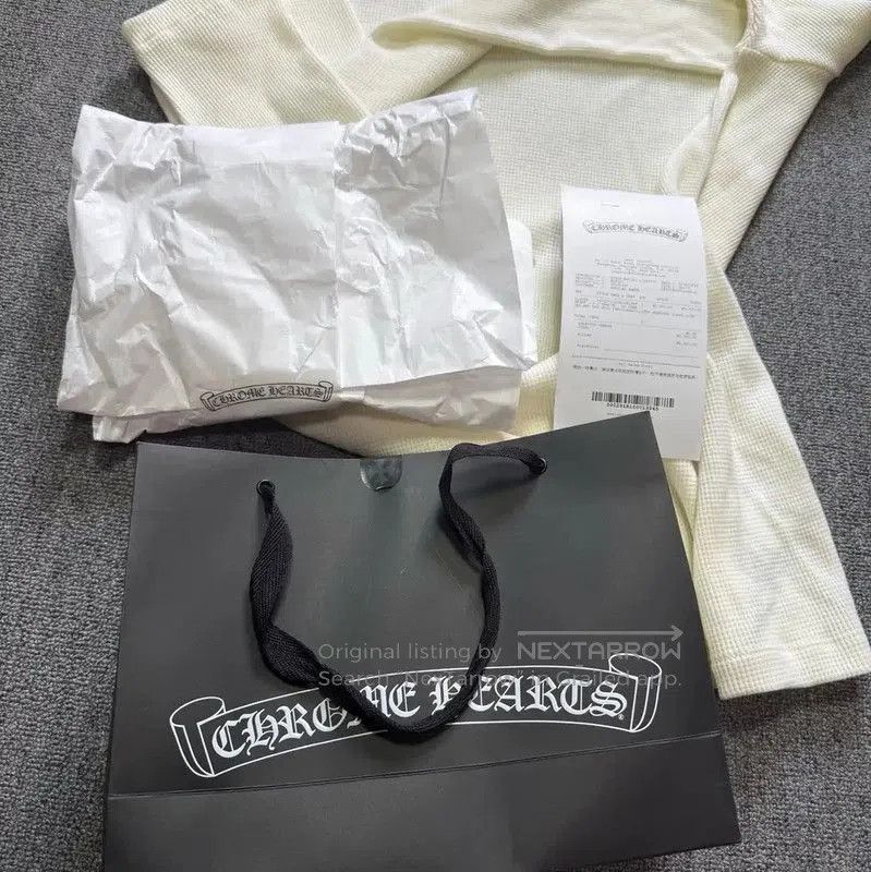 Chrome Hearts Chrome Hearts White Wool Long Sleeve Shirt . Size US XL / EU 56 / 4 - 8 Thumbnail