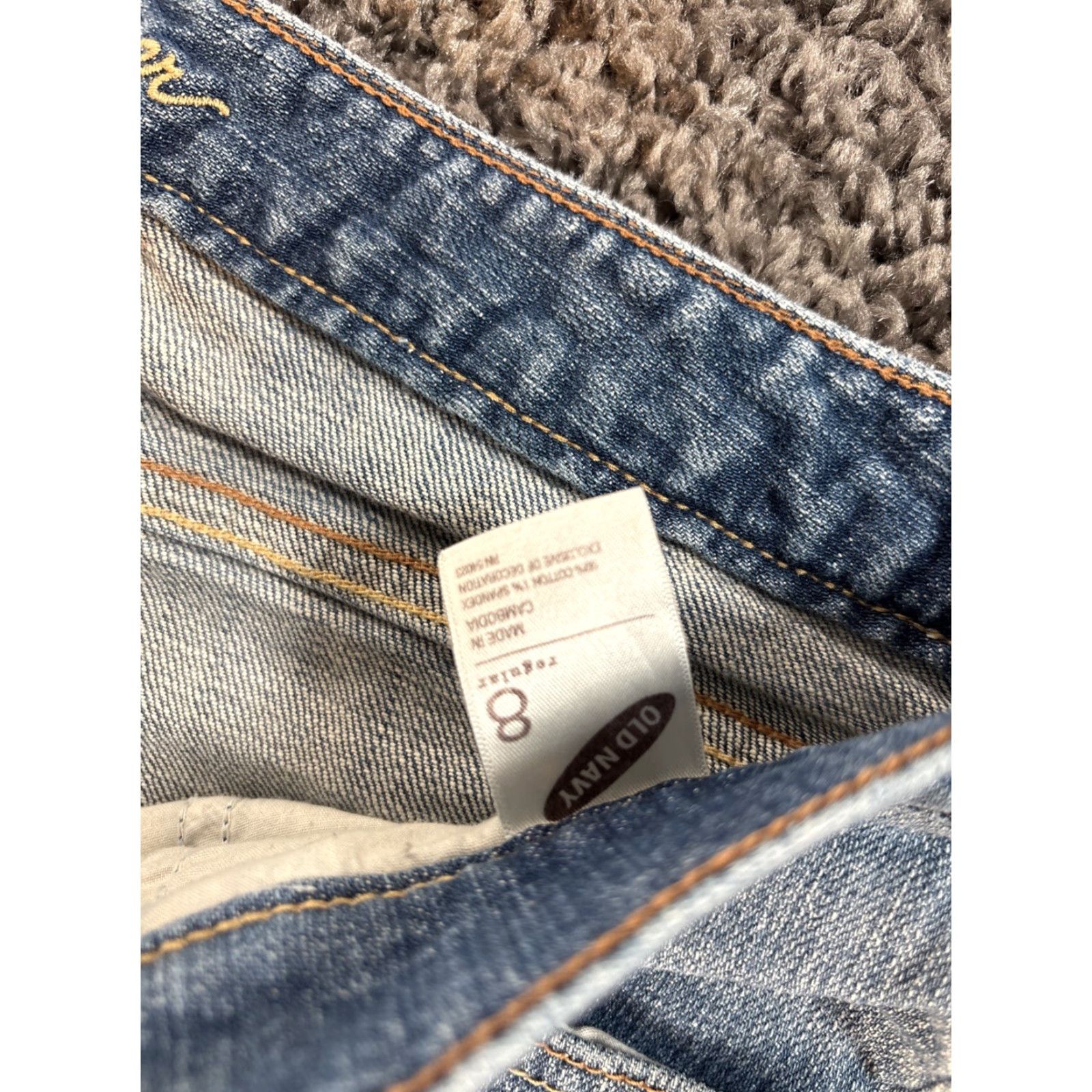Old Navy VINTAGE Old Navy Jeans Womens 30x30 Low Rise Flare Pocket Blue Light Wash Distressed Boho Bootcut 30in Inseam Girls Womens Size 30" / US 8 / IT 44 - 7 Thumbnail