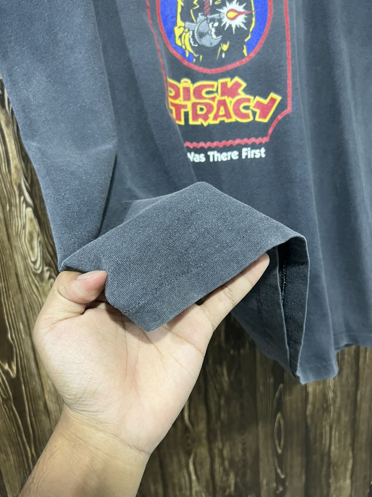 Vintage Vintage 90s Dick Tracy Movie Faded Single Stitch Tshirt Size US XL / EU 56 / 4 - 5 Thumbnail