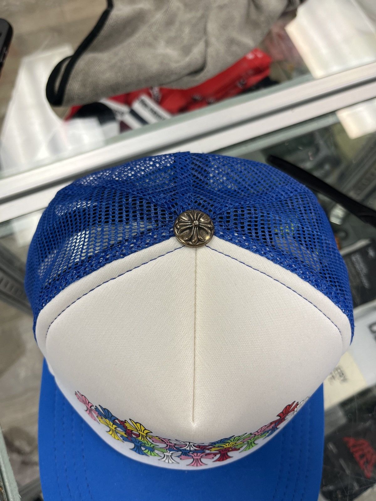 Chrome Hearts Chrome Hearts multicolor cross trucker blue Size ONE SIZE - 10 Thumbnail