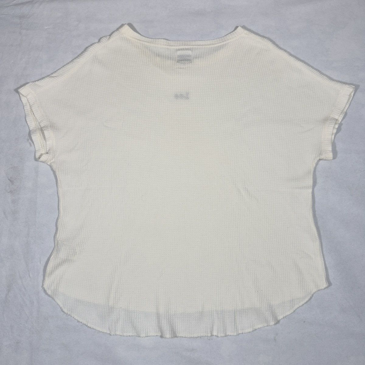 Lee Lee x Discoat Japan Waffle Knit Boxy Tee Women FREE 22x24 Size ONE SIZE - 7 Thumbnail