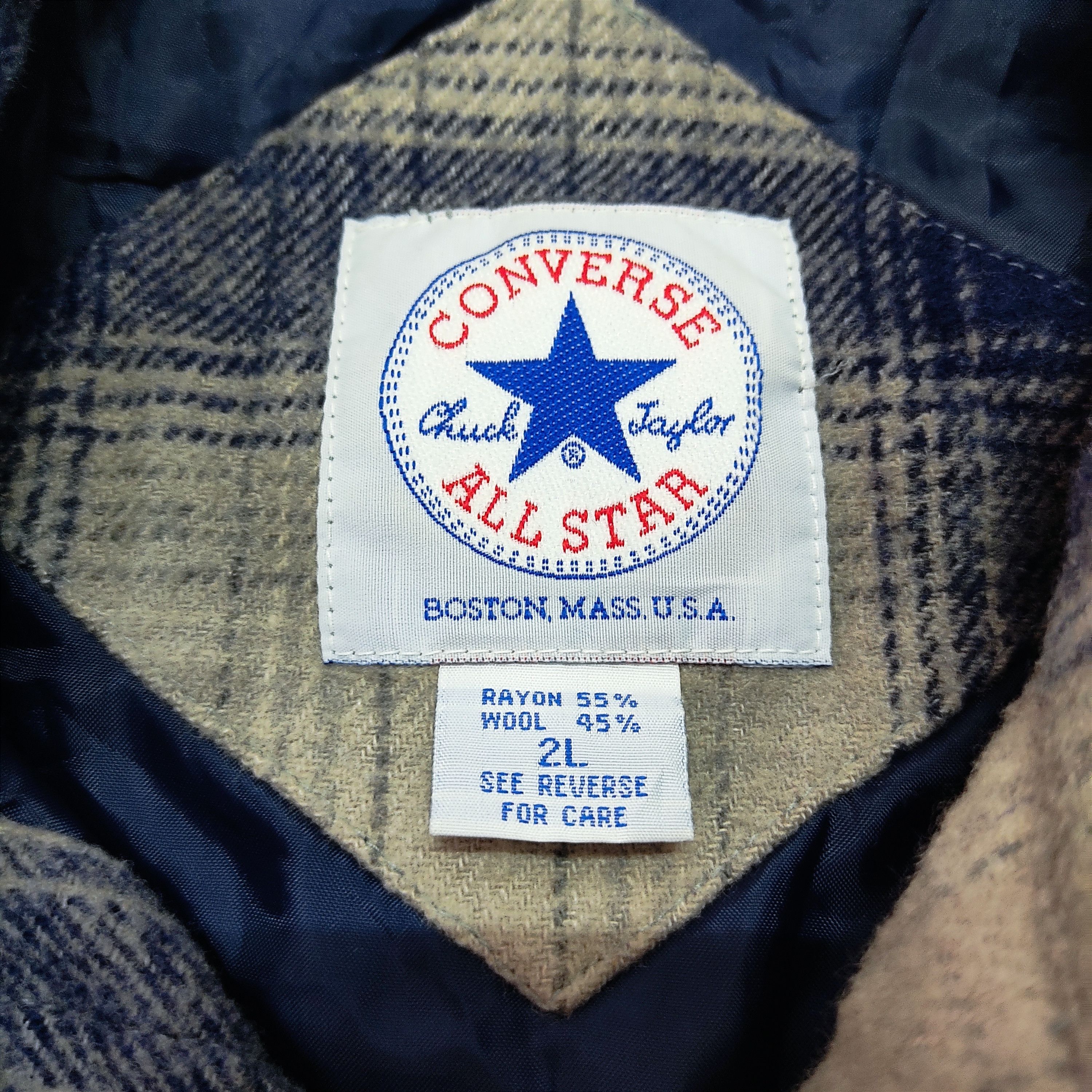 Converse Converse Plaid Overshirt Wool Jacket Size US XXL / EU 58 / 5 - 7 Thumbnail
