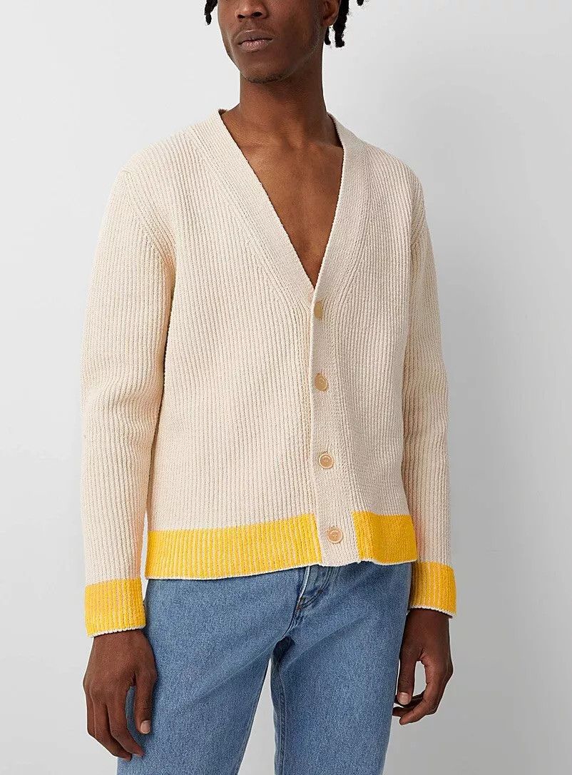 Jacquemus JACQUEMUS "Limone" Ribbed Cardigan Size US XL / EU 56 / 4 - 5 Thumbnail