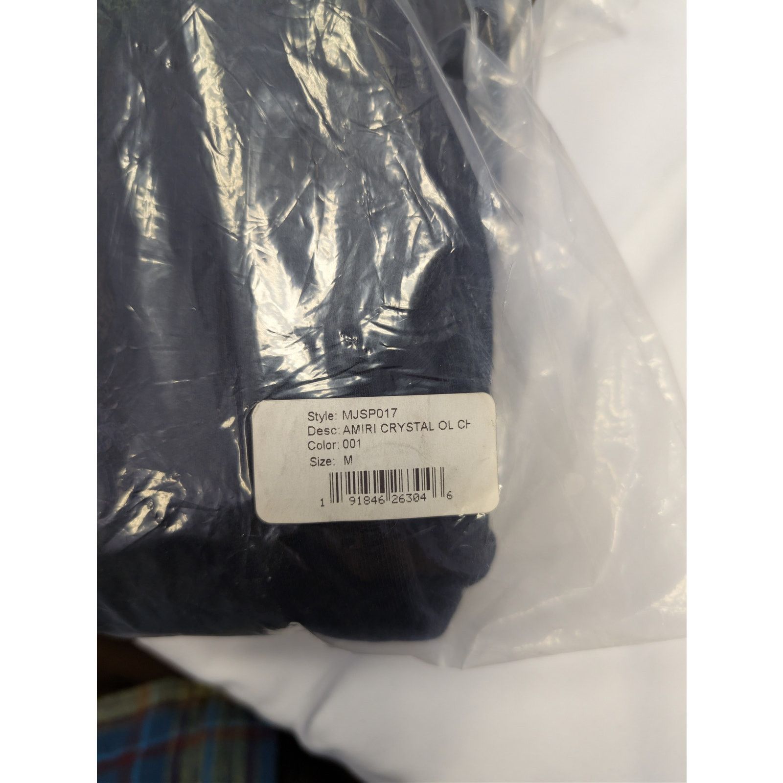 Amiri o1rshd1 Crystal Outline Cherub Sweatpants in Black Size US 32 / EU 48 - 23 Thumbnail