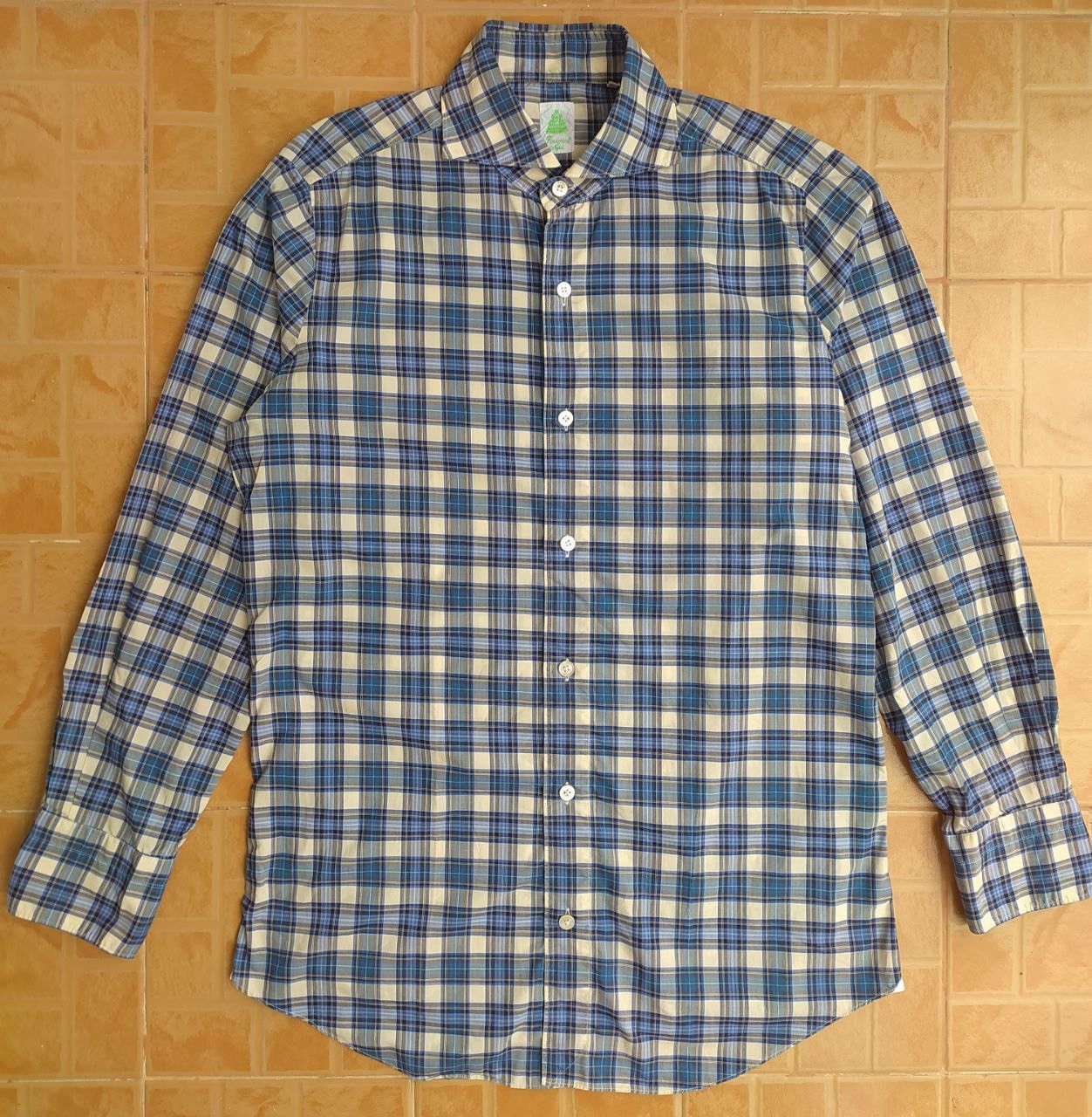 Finamore FINAMORE NAPOLI BUTTON UP CHECKED SHIRT SIZE S Size US S / EU 44-46 / 1 - 1 Thumbnail
