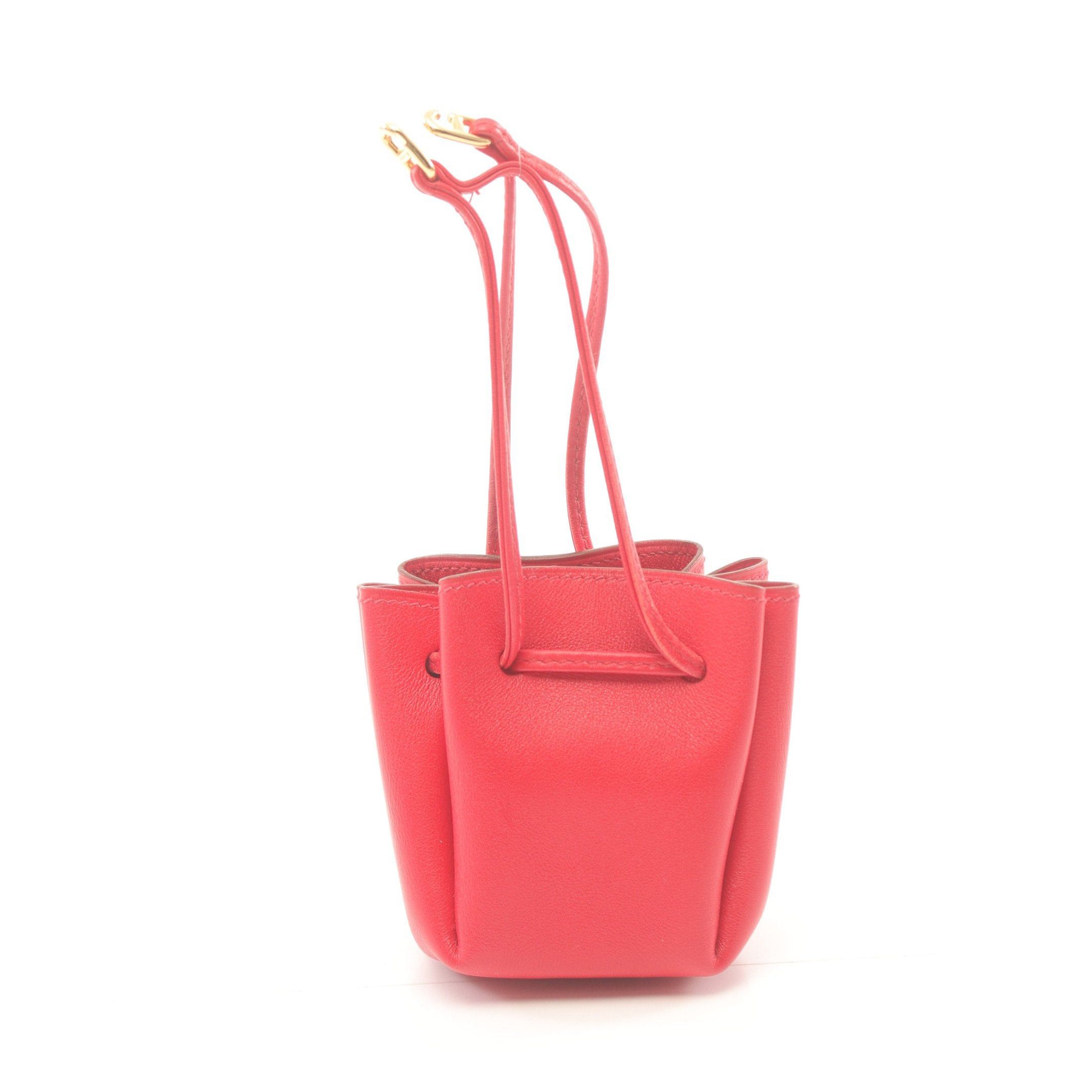 Hermes Hermes Vespa Rouge Casac Pouch Veau Gulliver Red Gold Hardware □C Stamp Size ONE SIZE - 1 Thumbnail