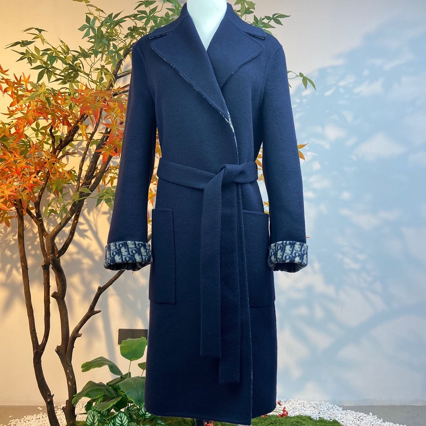 Dior Dior Oblique Double Face Belted Coat Size FR 38 Size S / US 4 / IT 40 - 1 Thumbnail