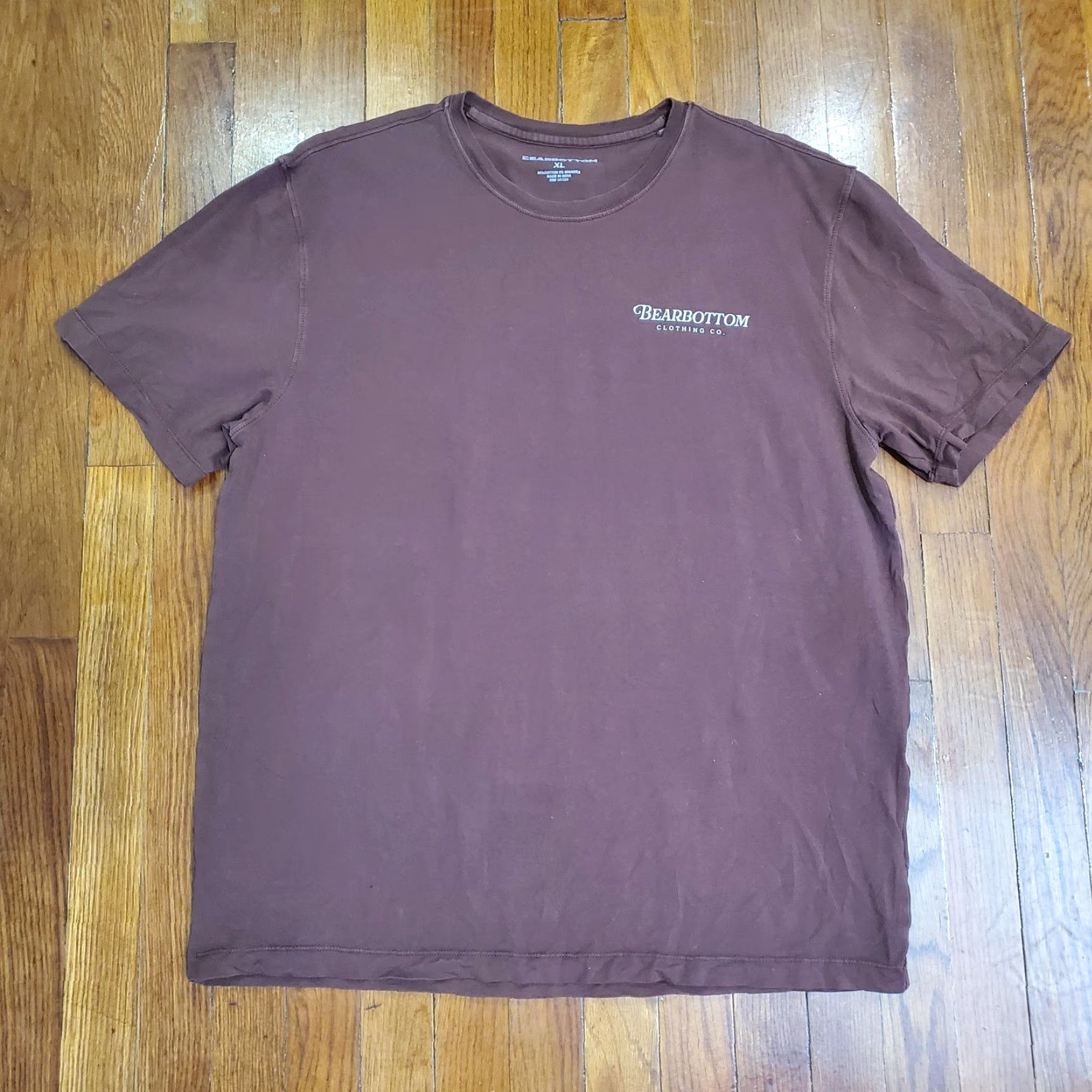 Vintage Bearbottom Shirt Mens XL Brown Athletic Club Running Graphic Performance Tee Size US XL / EU 56 / 4 - 3 Thumbnail