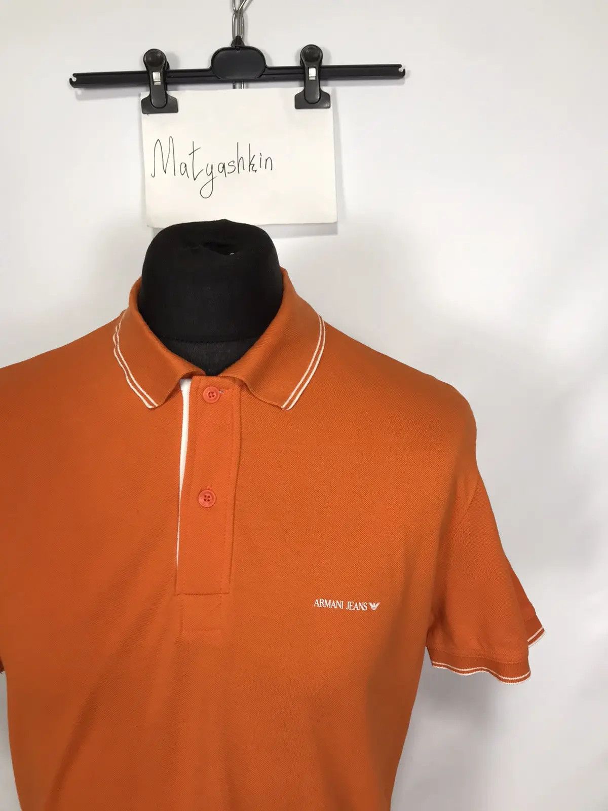 Armani × Designer Armani Jeans luxury polos T-shirt Size US XL / EU 56 / 4 - 3 Thumbnail