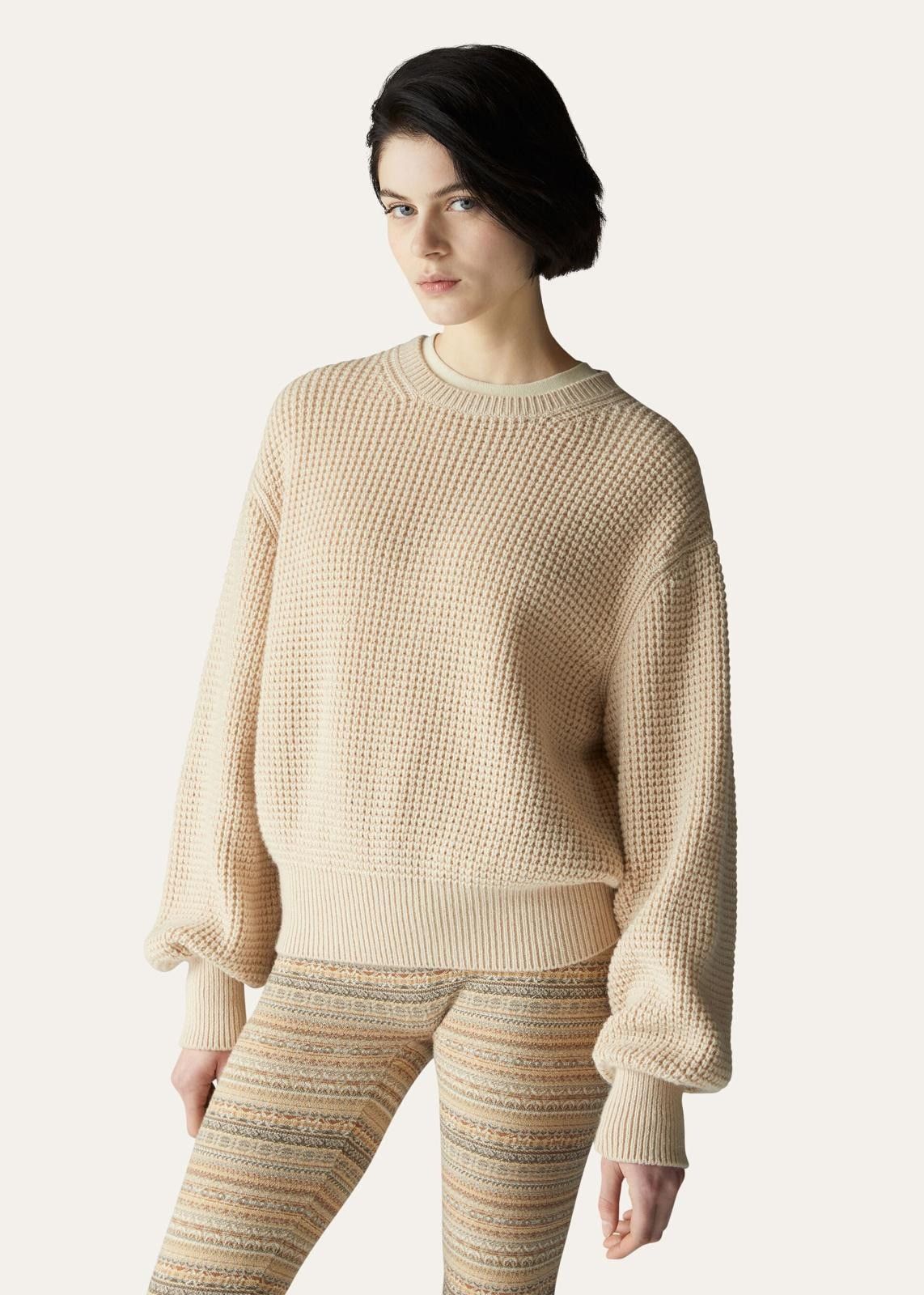 Loro Piana o1srvl11e0824 Yamba Crewneck Sweater in Beige Size XS / US 0-2 / IT 36-38 - 3 Thumbnail