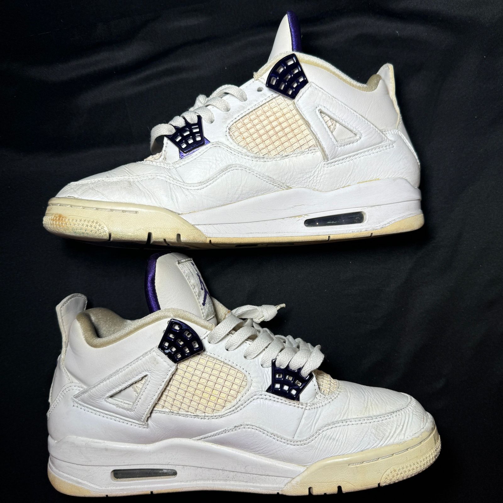Jordan Brand × Nike Size 9 - Nike Air Jordan 4 Retro Purple Metallic Men's Shoes Size US 9 / EU 42 - 3 Thumbnail