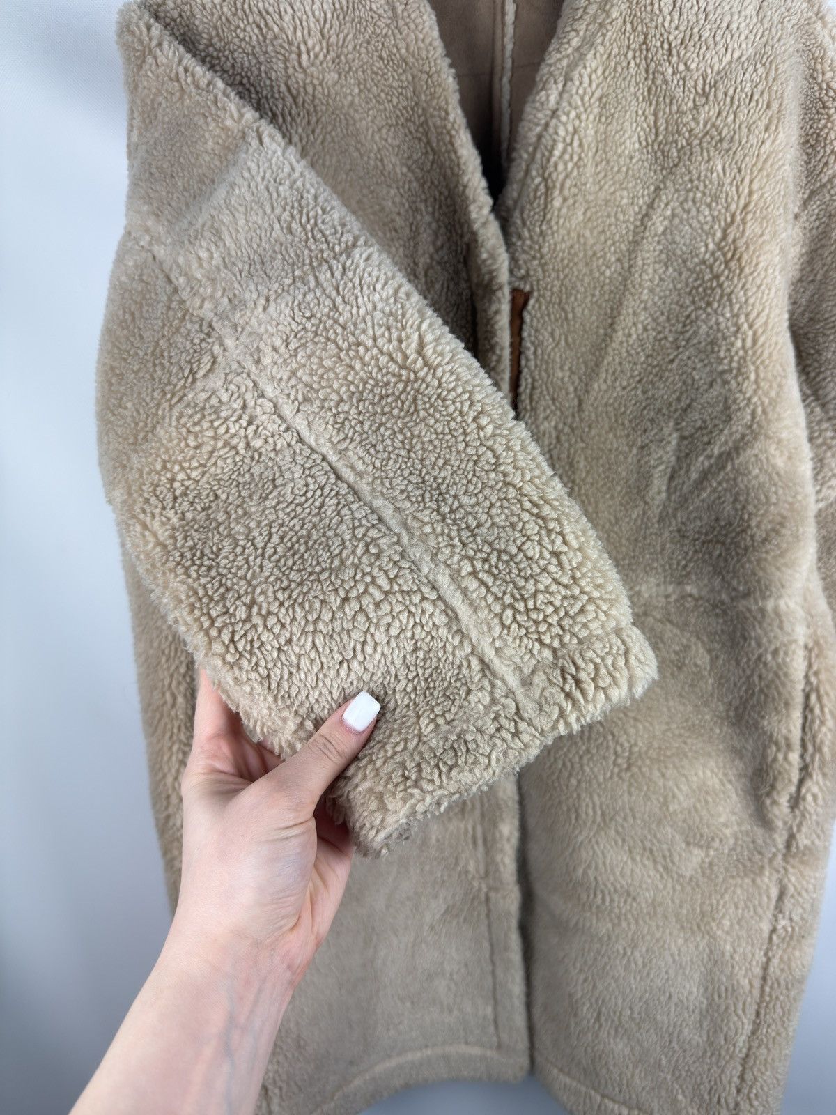 Designer × Japanese Brand Studio Tomboy Ladies Faux Shearling Japanese Coat Jacket Size L / US 10 / IT 46 - 10 Thumbnail