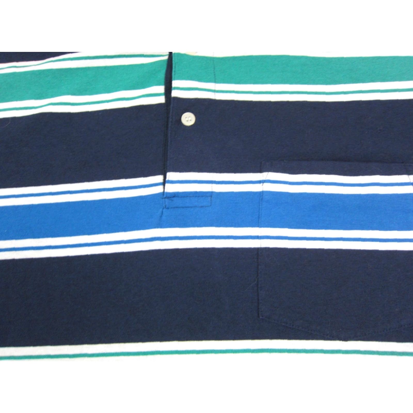 Vintage VINTAGE Puritan Polo Shirt Mens Polo Shirt Casual 90s 80s Blue Striped Cotton Polyester Short Sleeve Button Front Collar Spread Size M Size US M / EU 48-50 / 2 - 3 Thumbnail