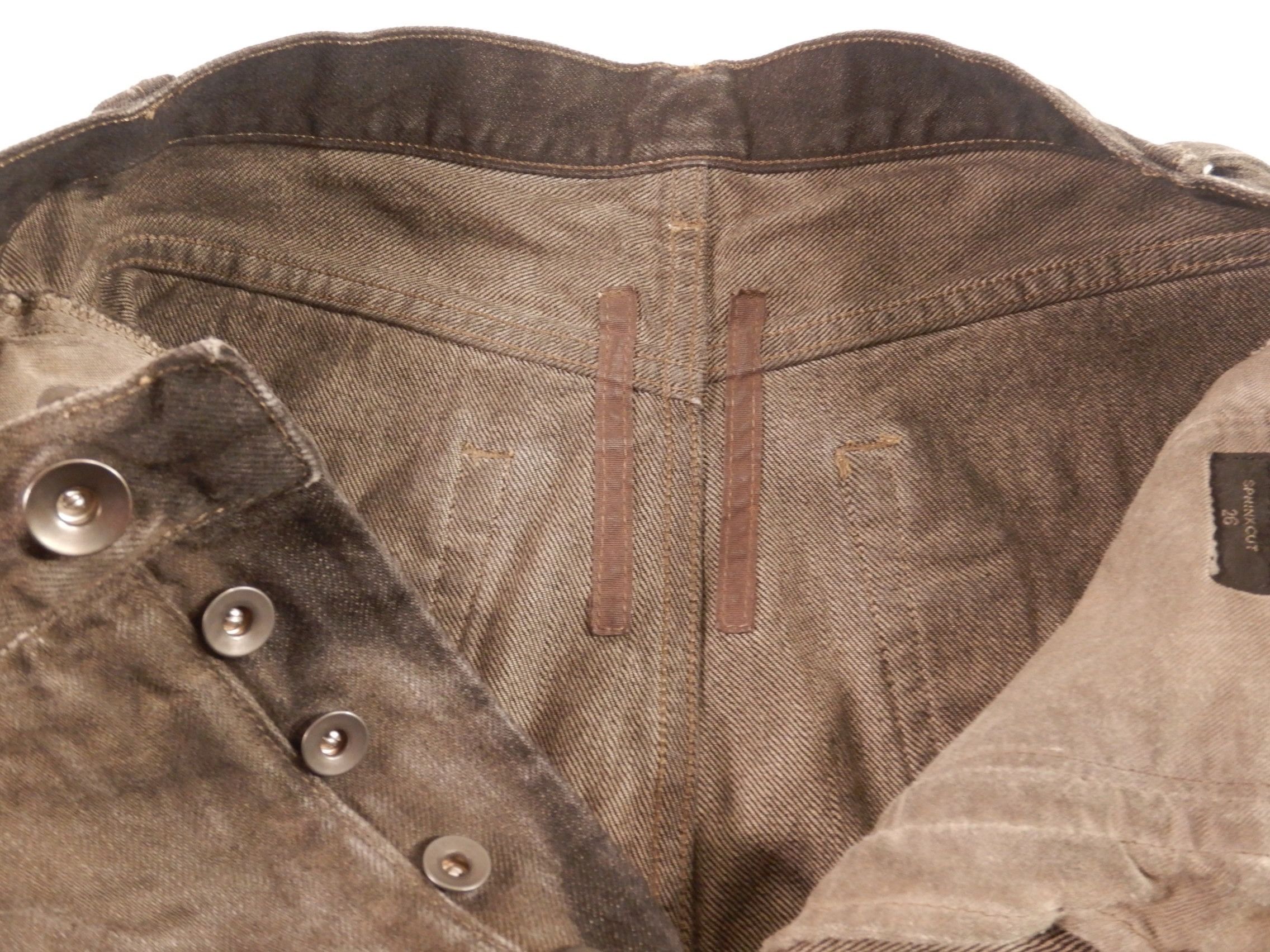 Rick Owens Drkshdw Rick Owens DRKSHDW F/W 15 Sphinx Cut Denim Selvedge Jeans Size US 26 / EU 42 - 6 Thumbnail