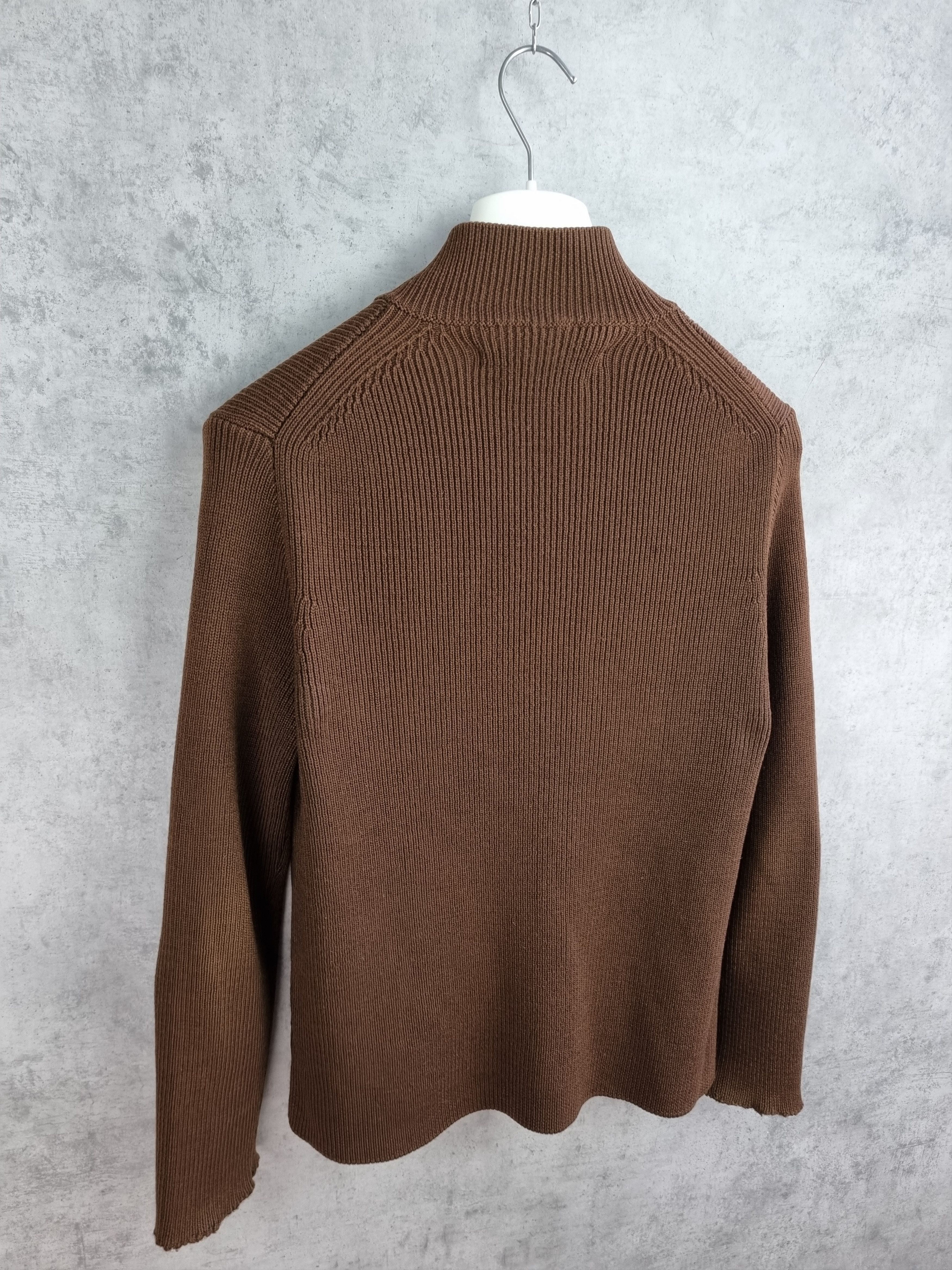 Stone Island × Vintage Wool Stone Island Embroidery zip up knitted sweater Size US M / EU 48-50 / 2 - 18 Thumbnail